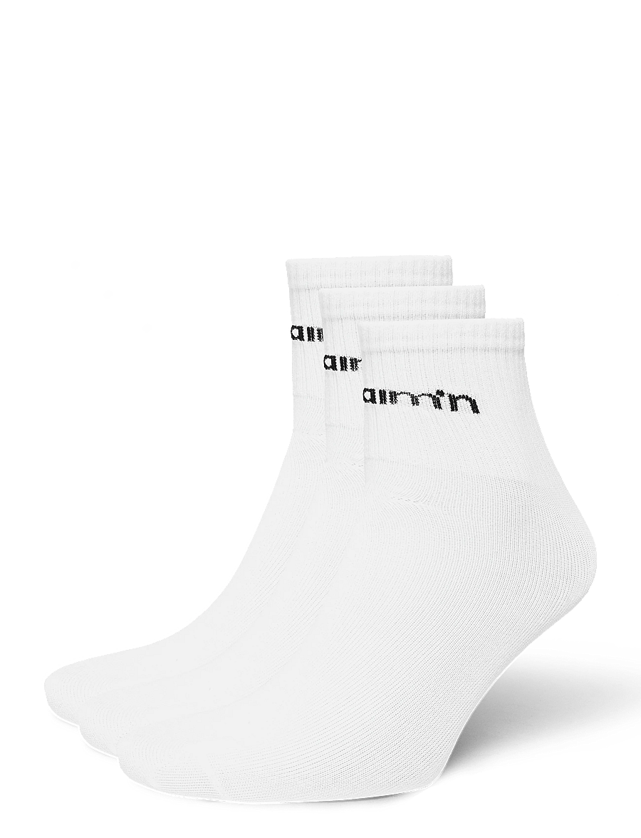 aim´n - Aim'n Logo Ankle Socks 3-pack - underwear & socks - white - 0