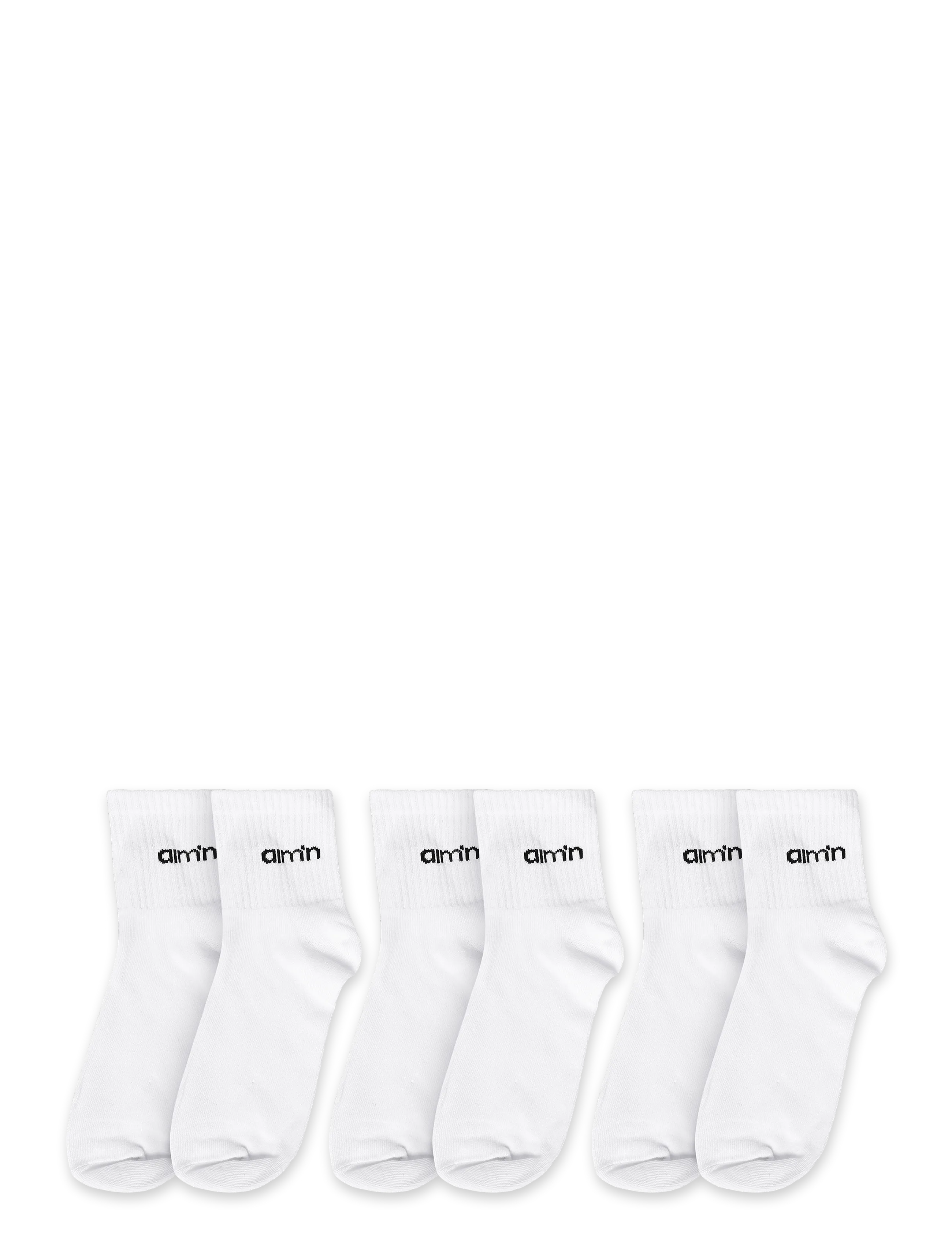 aim´n - Aim'n Logo Ankle Socks 3-pack - underwear & socks - white - 1