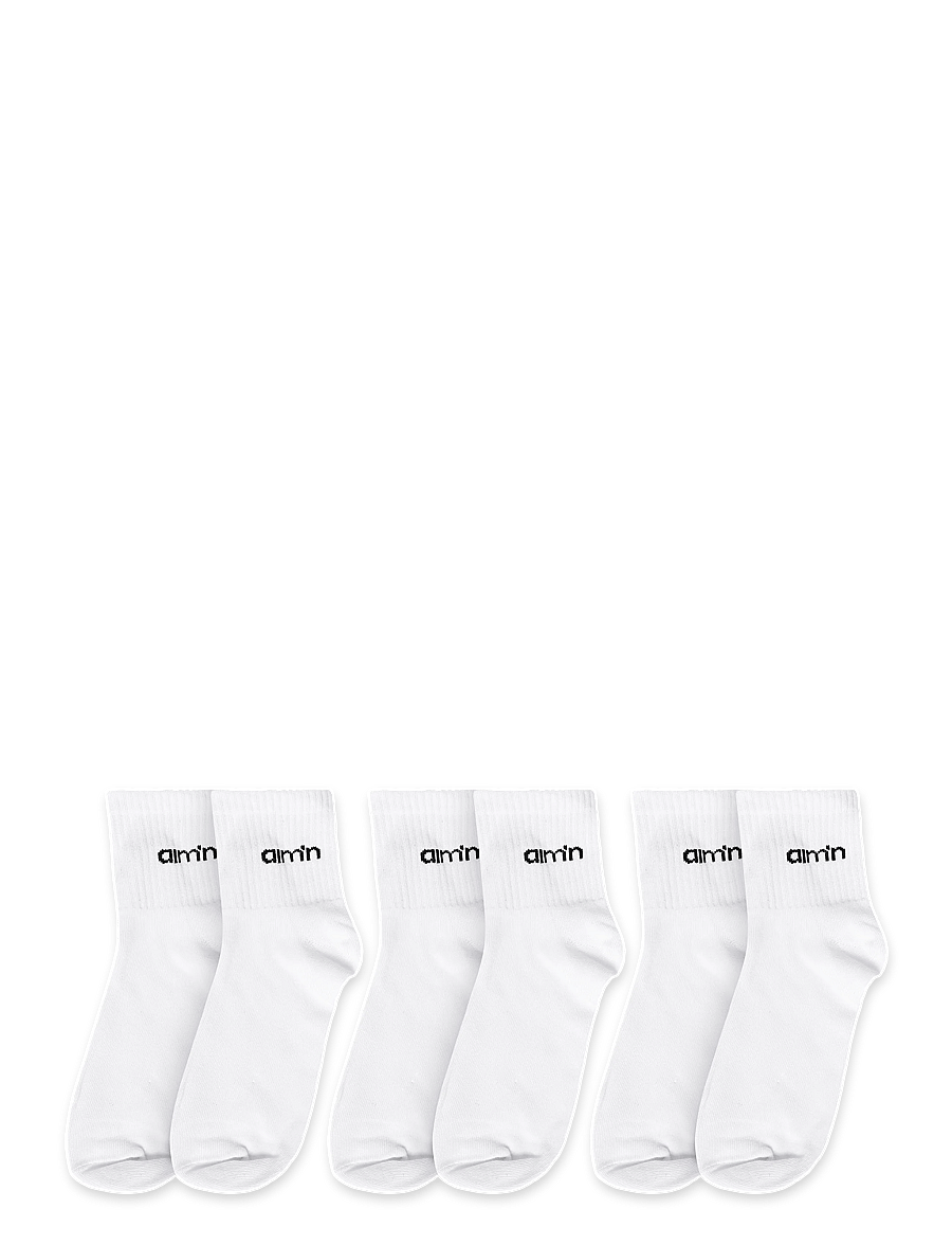 aim´n - Aim'n Logo Ankle Socks 3-pack - underwear & socks - white - 1