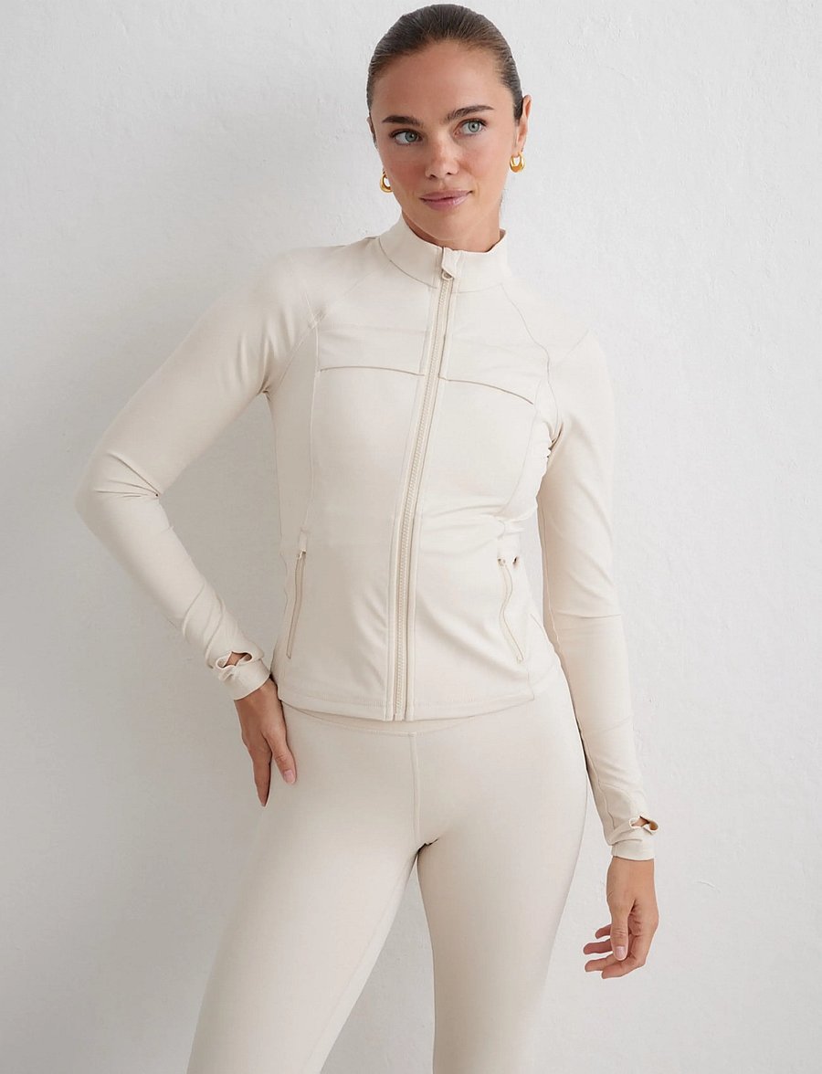 aim´n - Sculpting Jacket - spordijakid - sand - 3