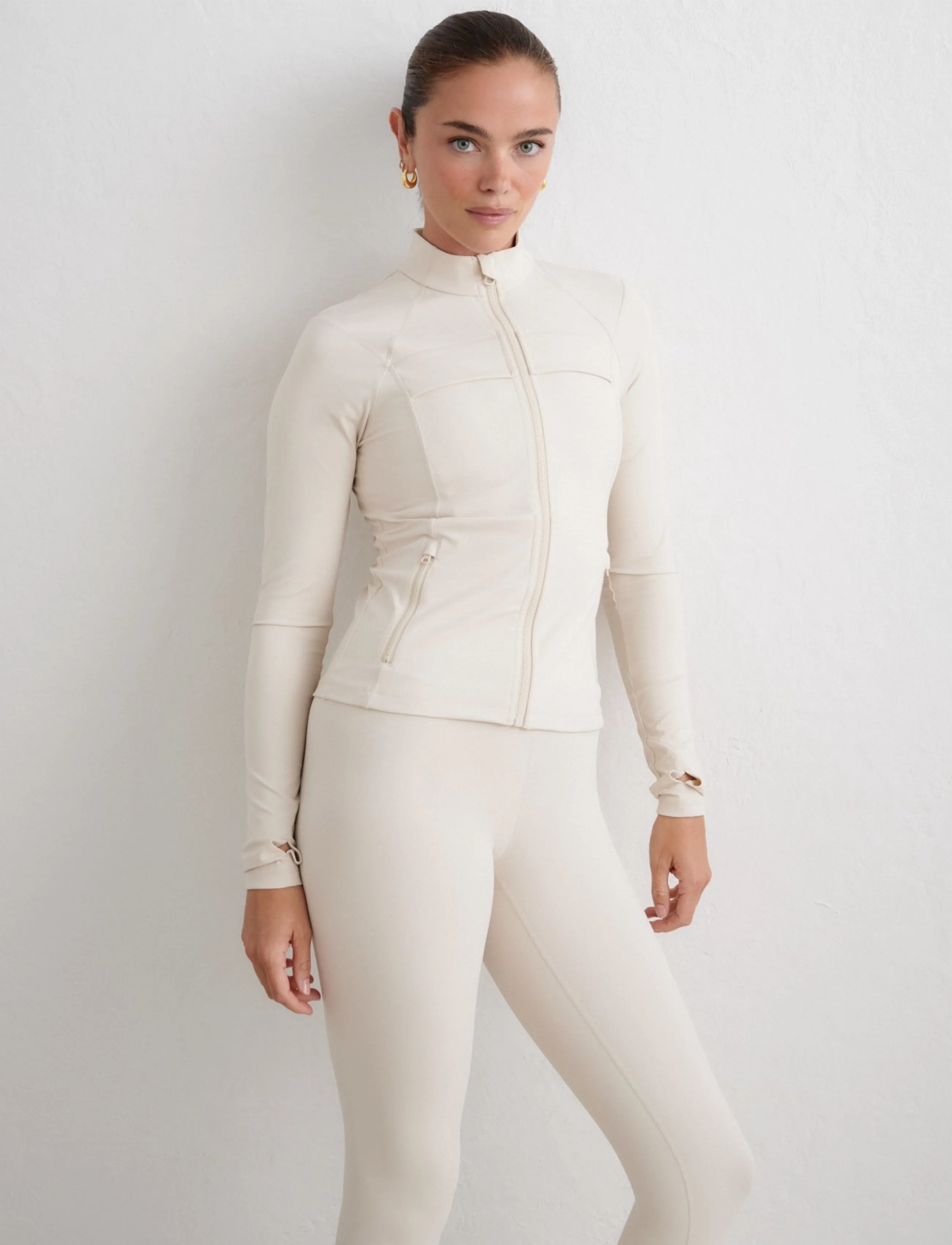 aim´n - Sculpting Jacket - spordijakid - sand - 5