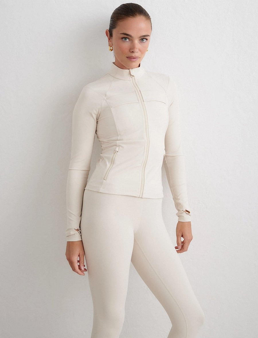 aim´n - Sculpting Jacket - spordijakid - sand - 5
