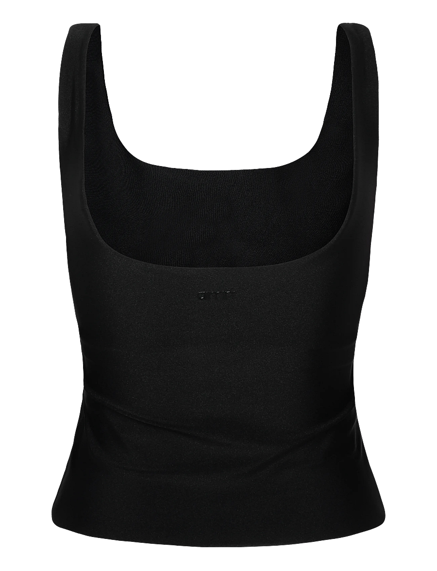 aim´n - Shimmer Singlet - Õlapaeltega pluusid - black - 2