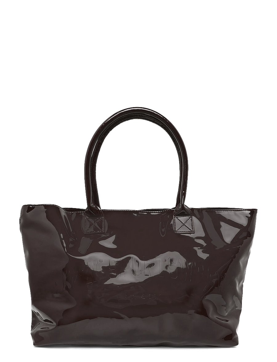 aim´n - Glossy Tote Bag - tote bags - chocolate - 0