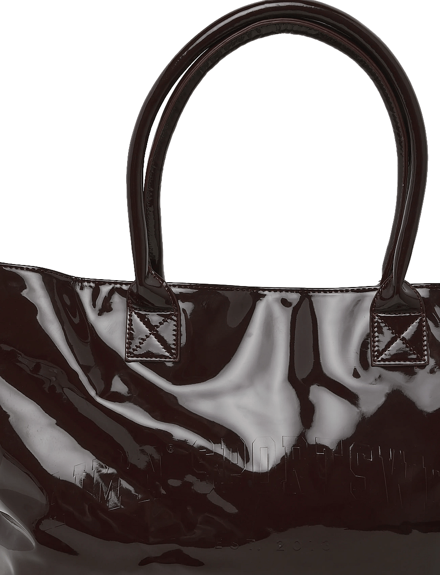 aim´n - Glossy Tote Bag - tote bags - chocolate - 2