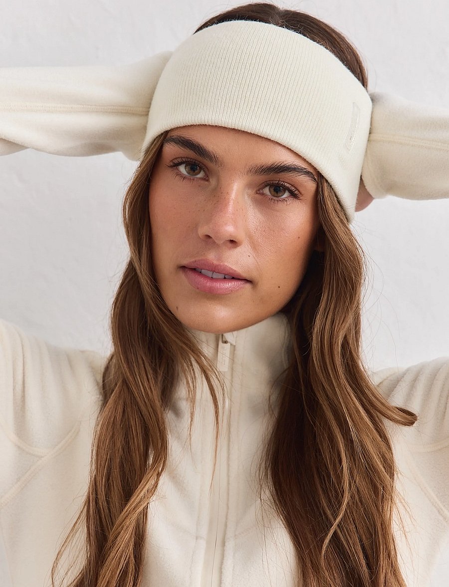aim´n - Outdoor Logo Headband - stirnbänder - cream - 0