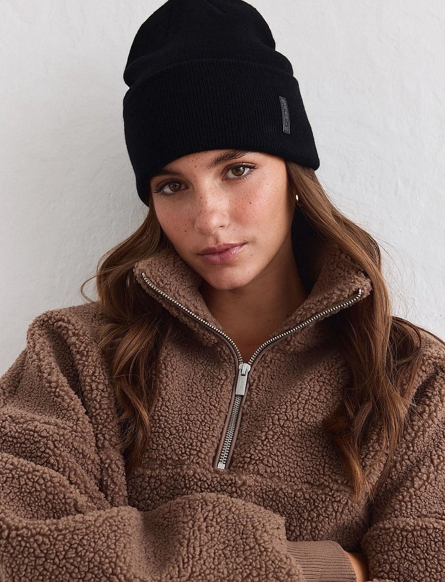 aim´n - Outdoor Logo Beanie - mützen - black - 0