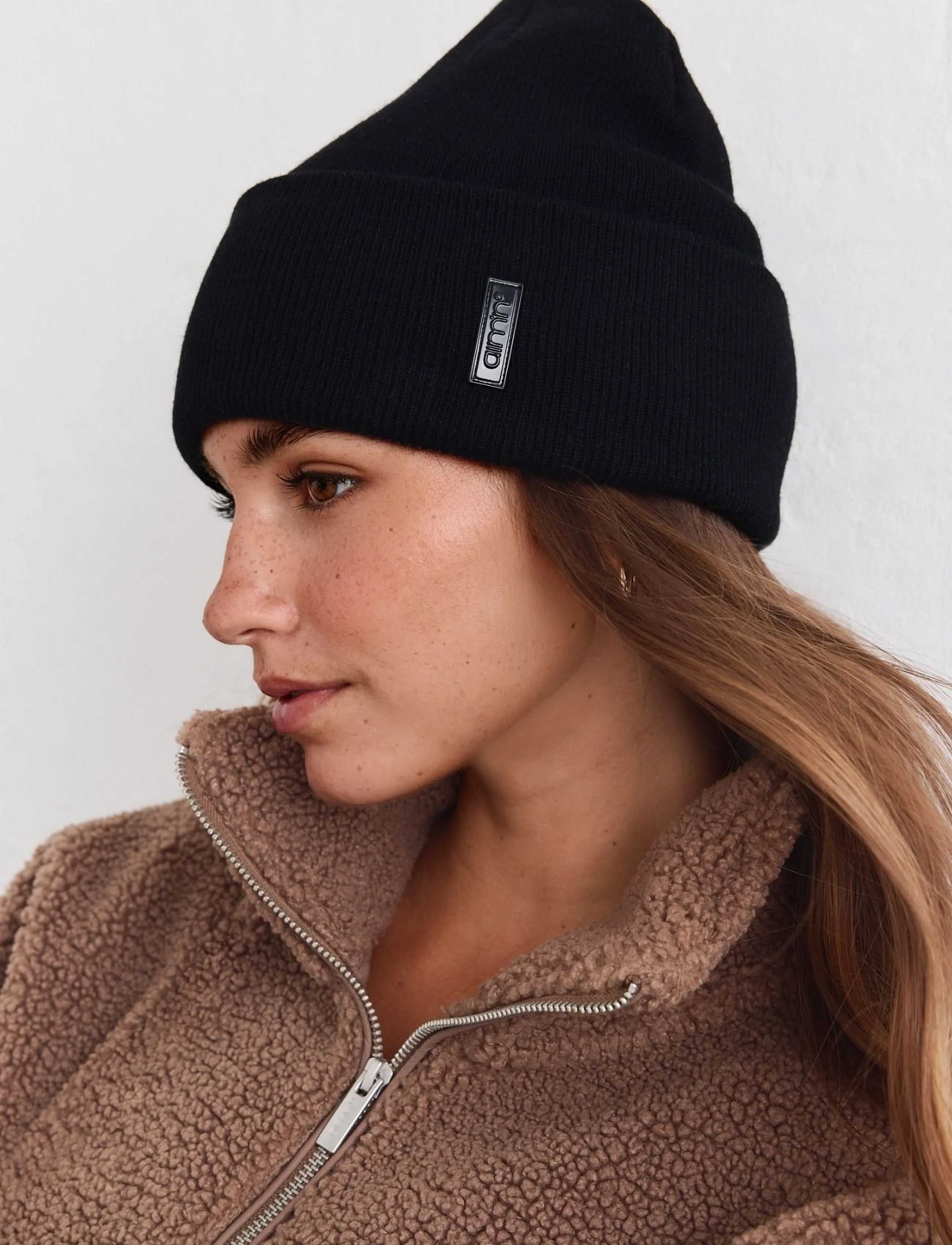 aim´n - Outdoor Logo Beanie - mössor - black - 4