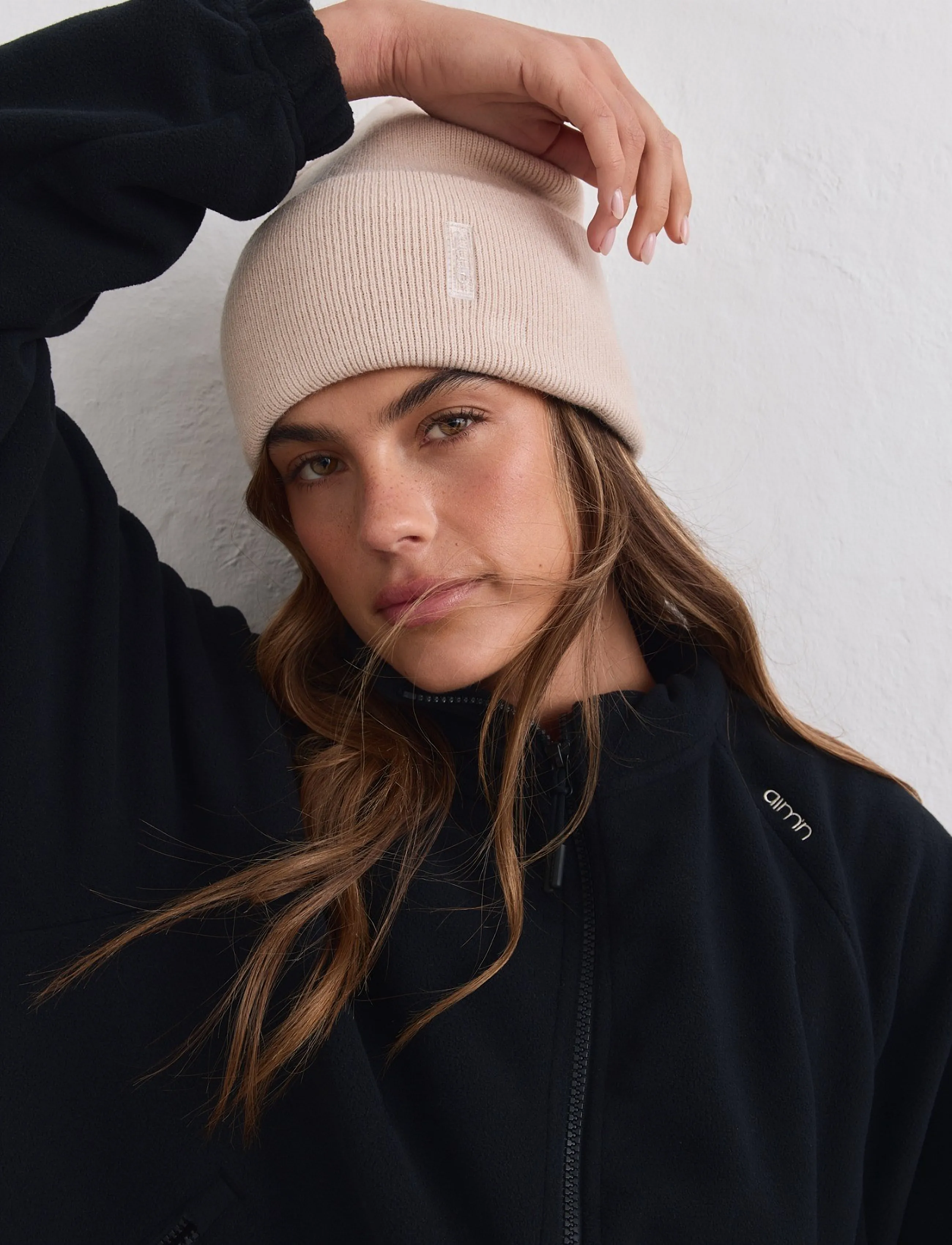 aim´n - Outdoor Logo Beanie - madalaimad hinnad - sand - 4