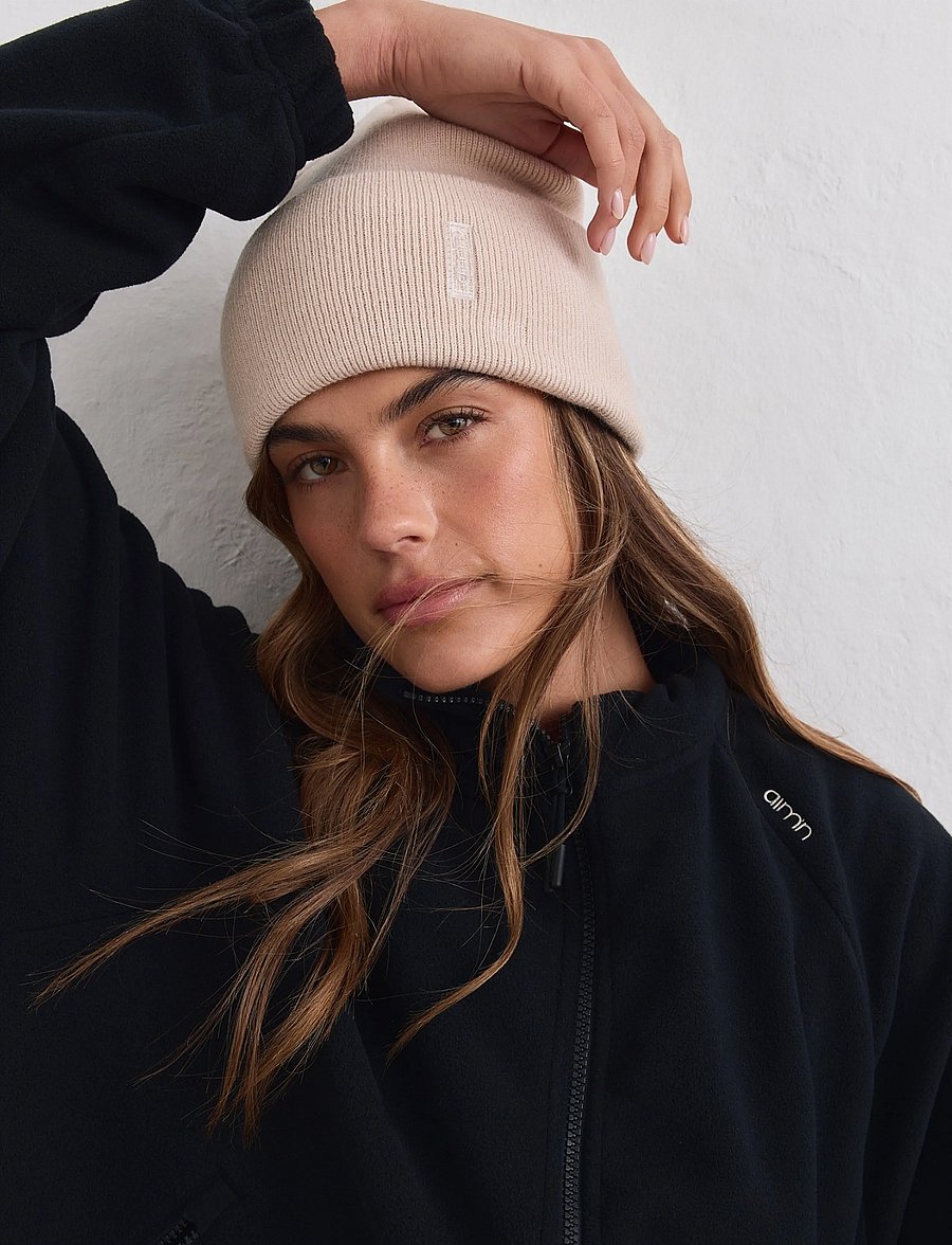 aim´n - Outdoor Logo Beanie - mützen - sand - 4