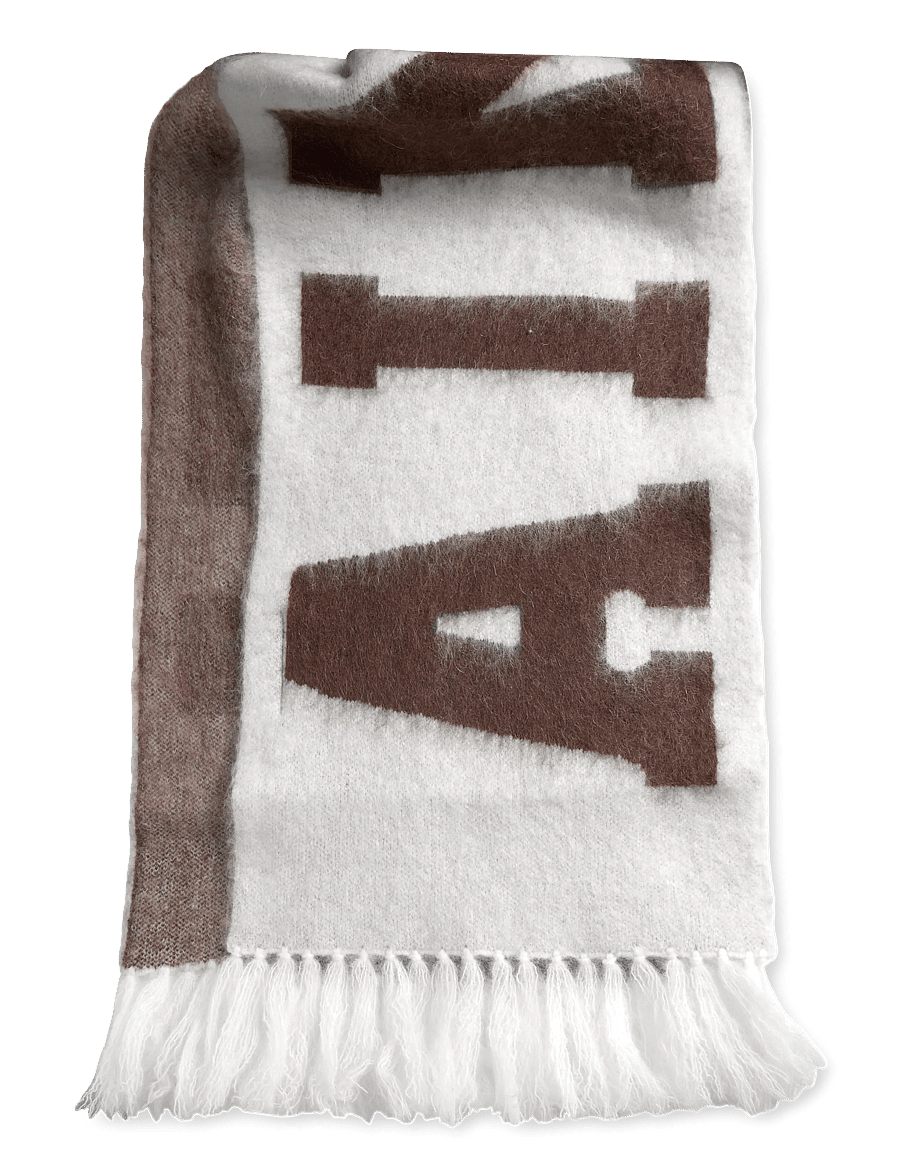 aim´n - College Knit Scarf - huivit & kaulahuivit - cream - 0
