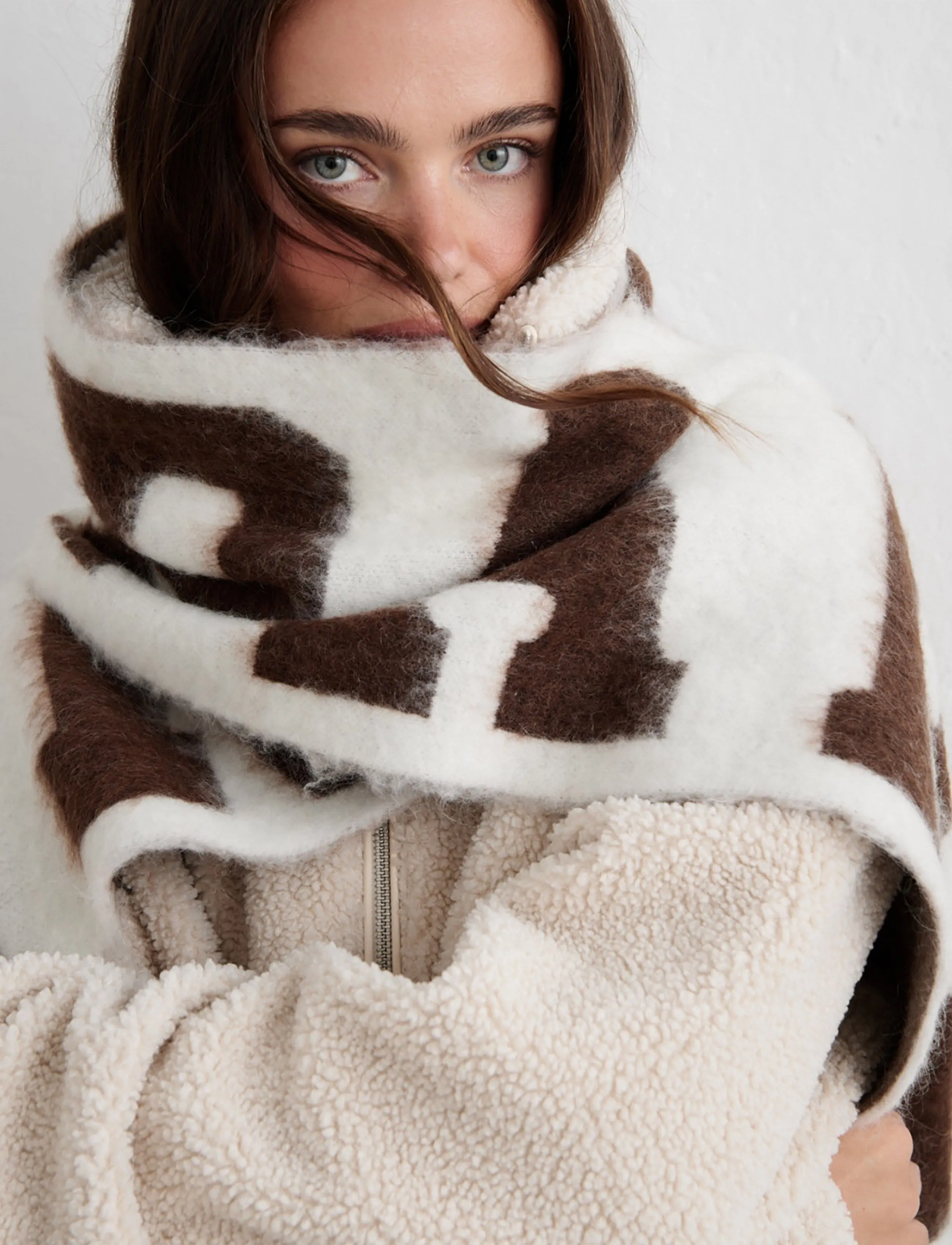 aim´n - College Knit Scarf - cream - 1
