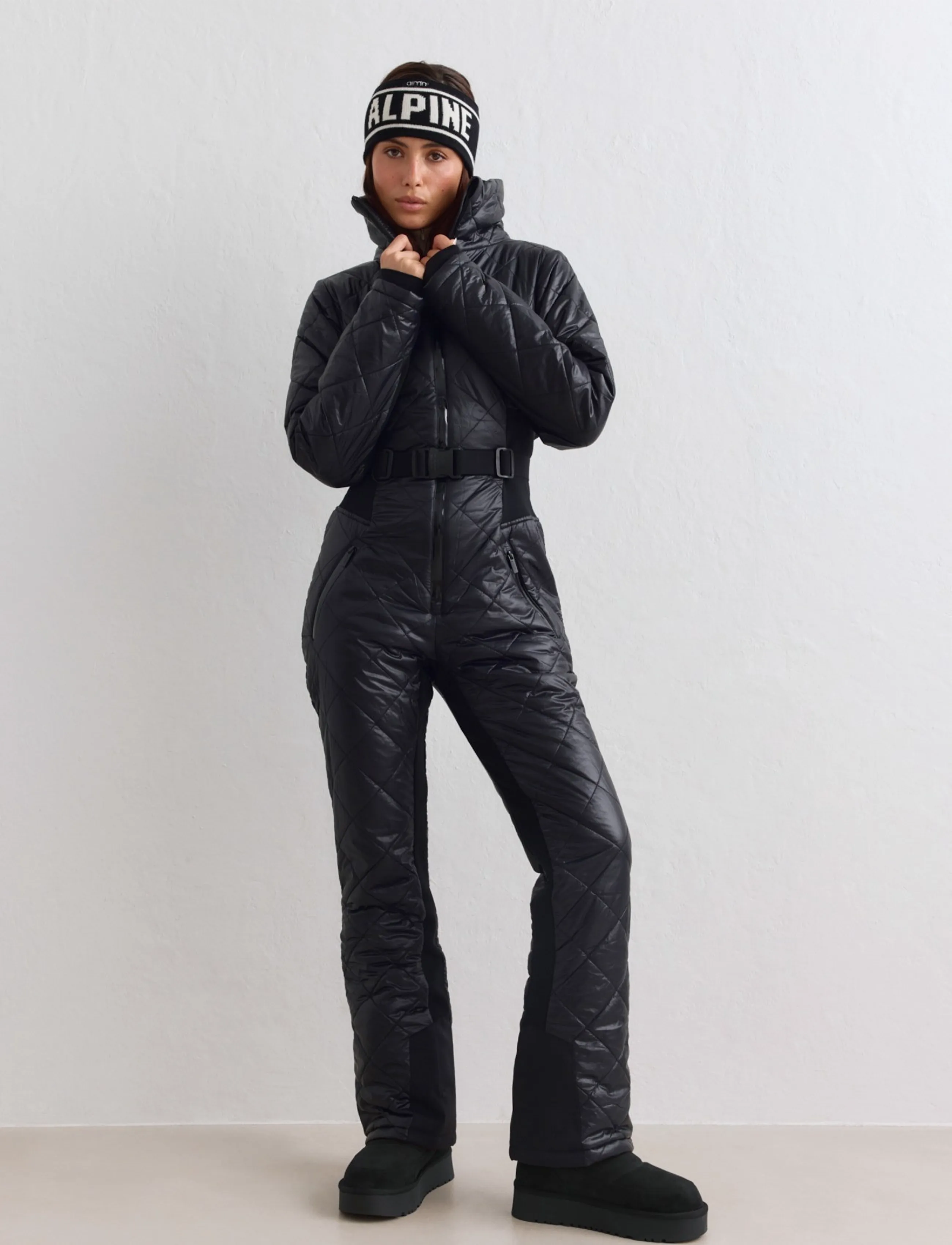 aim´n - Luxe Ski Overall - black - 3