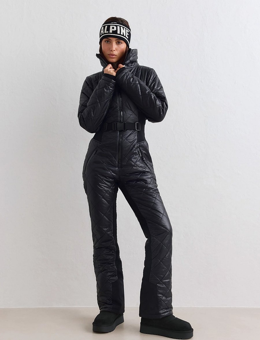 aim´n - Luxe Ski Overall - black - 3