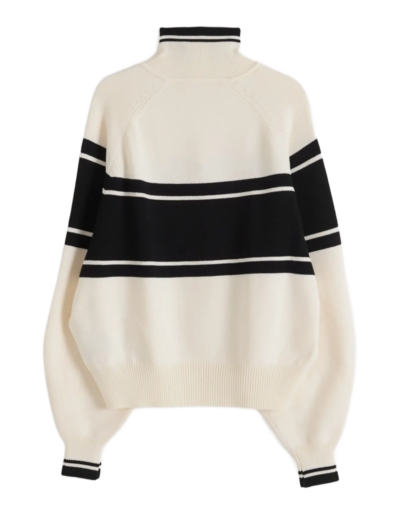 aim´n - Alpine Knitted Half Zip - black/white - 2