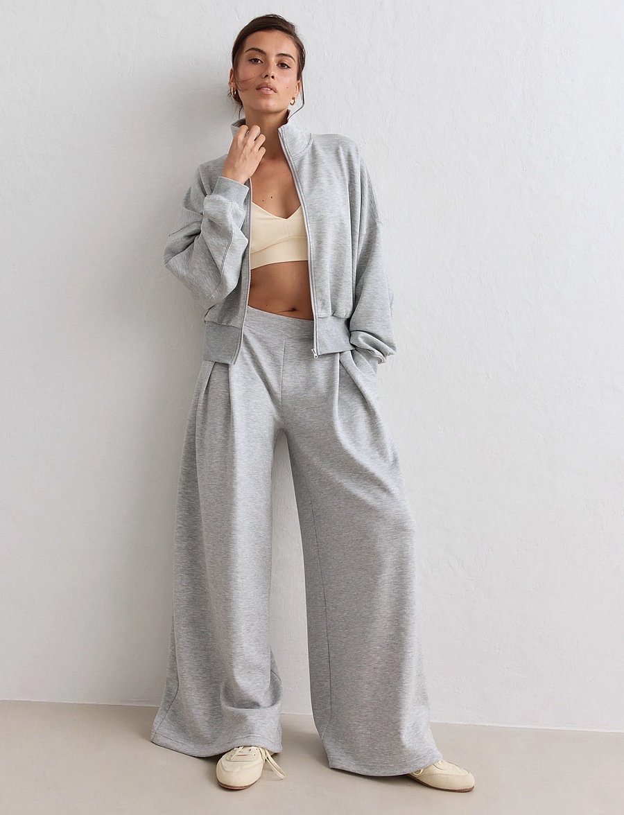 aim´n - Soft Modal Pants - trainingshosen - light grey melange - 0