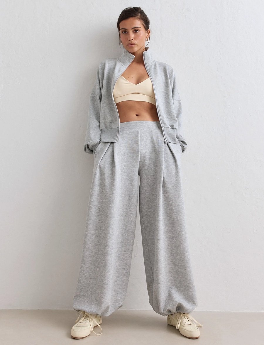 aim´n - Soft Modal Pants - trainingshosen - light grey melange - 3