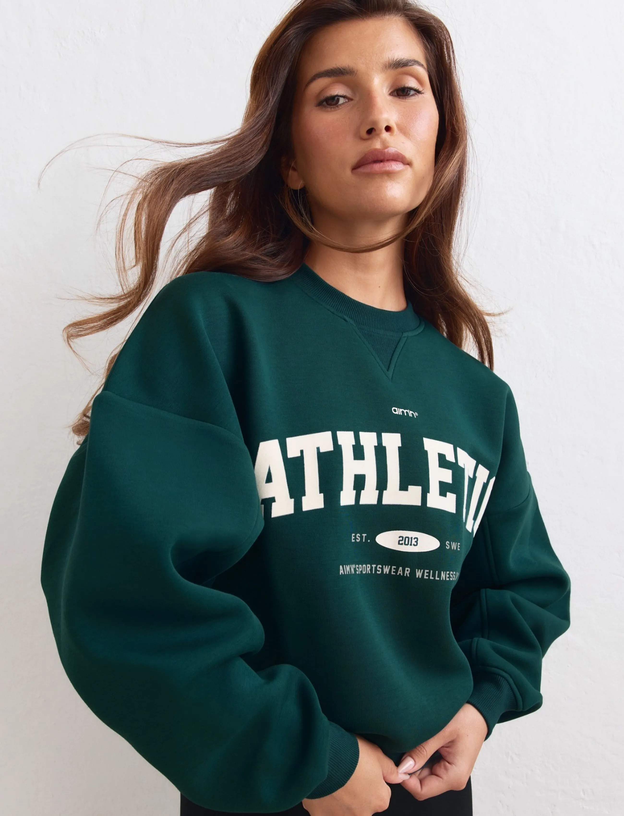 aim´n - Athletics Club Sweatshirt - tops - lagoon - 3