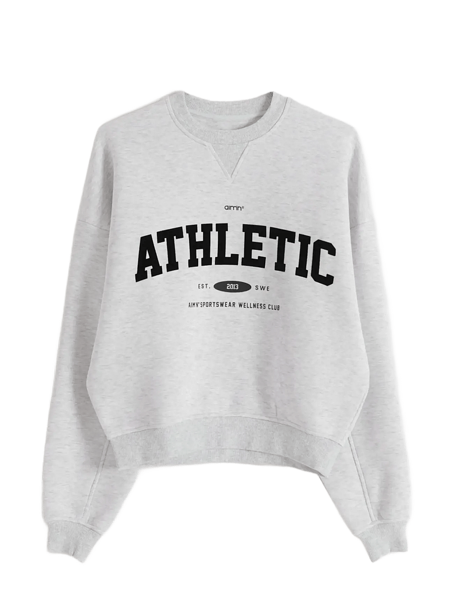 aim´n - Athletics Club Sweatshirt - Överdelar - light grey melange - 1