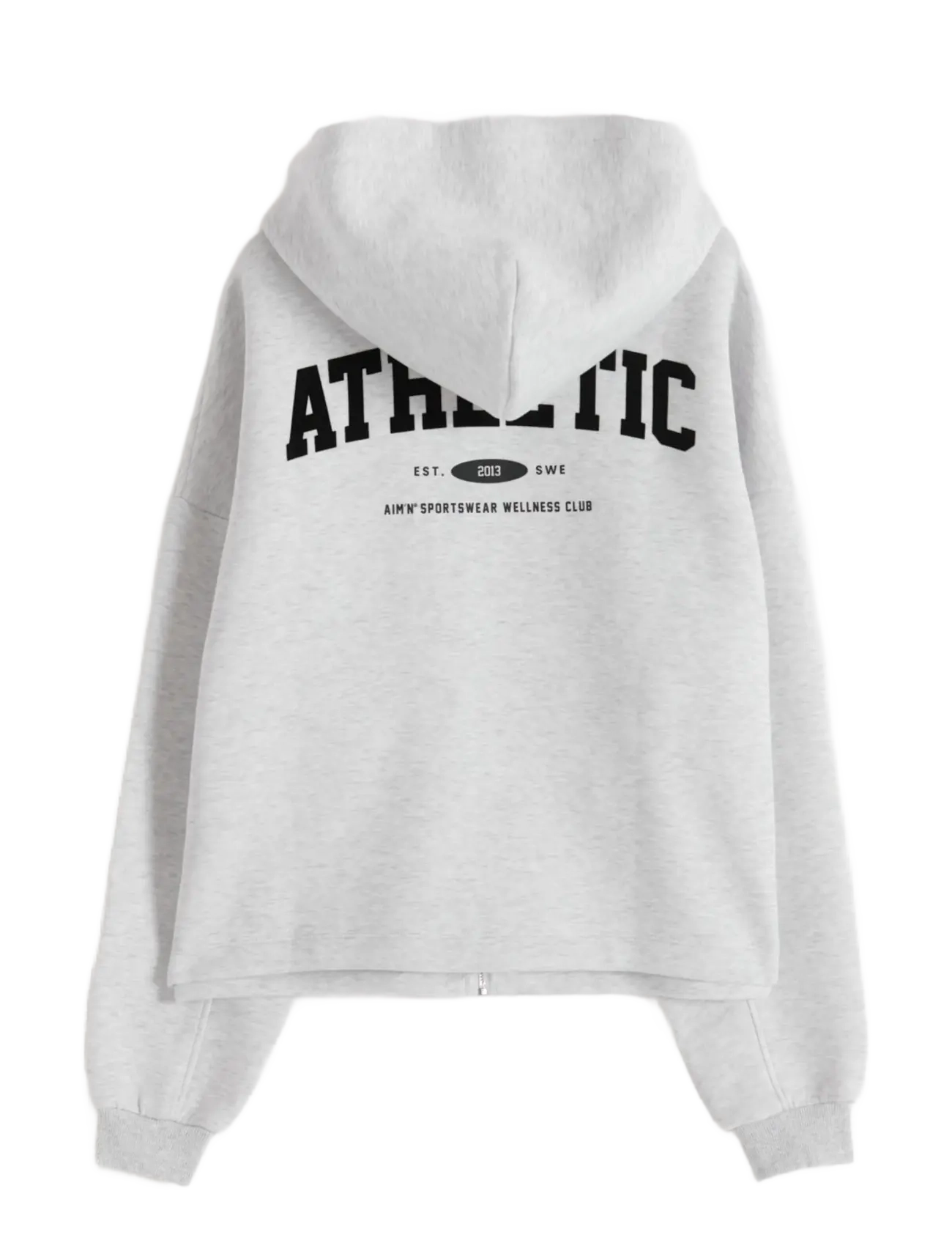 aim´n - Athletics Club Zip Hood - huvtröjor - light grey melange - 1