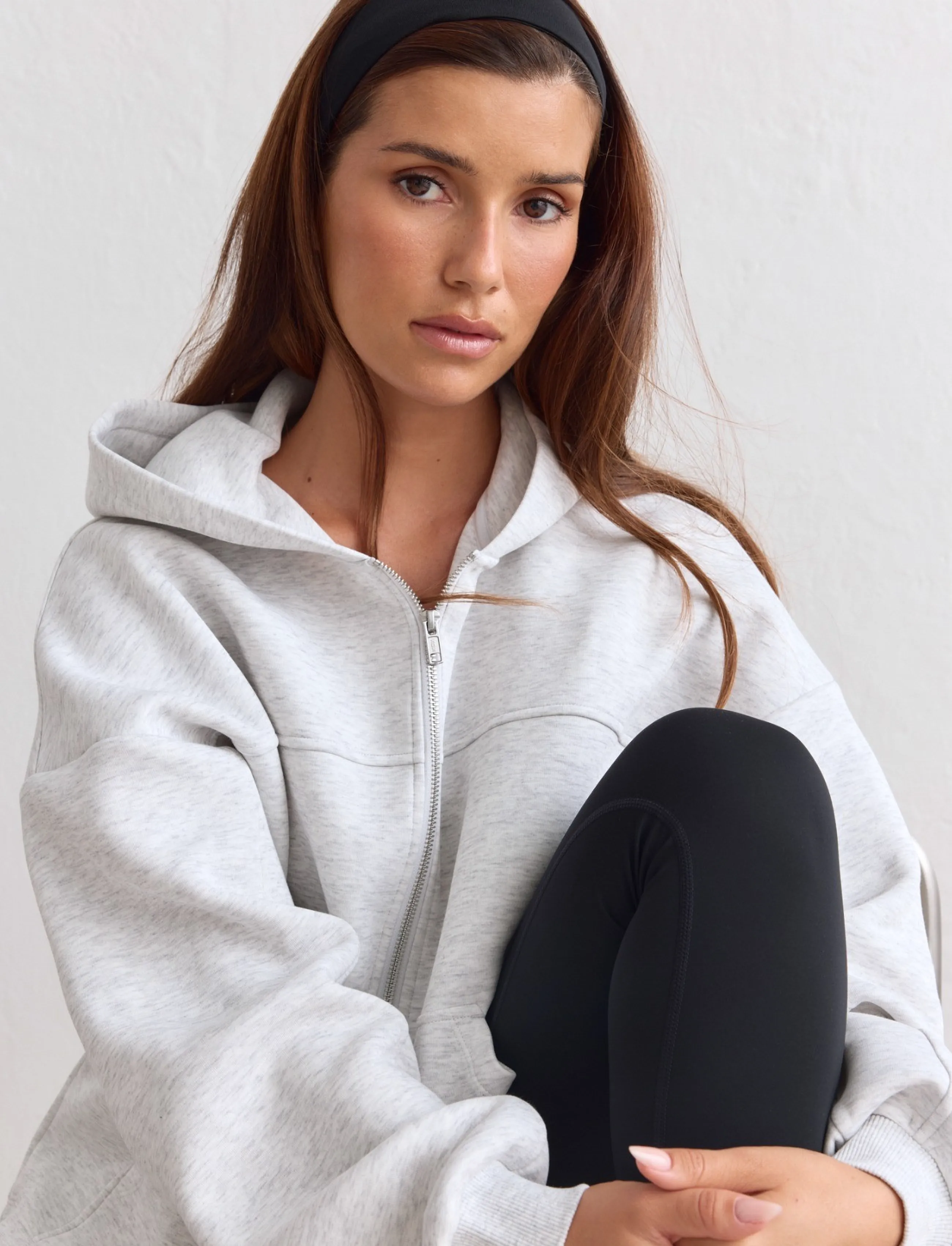 aim´n - Athletics Club Zip Hood - huvtröjor - light grey melange - 3