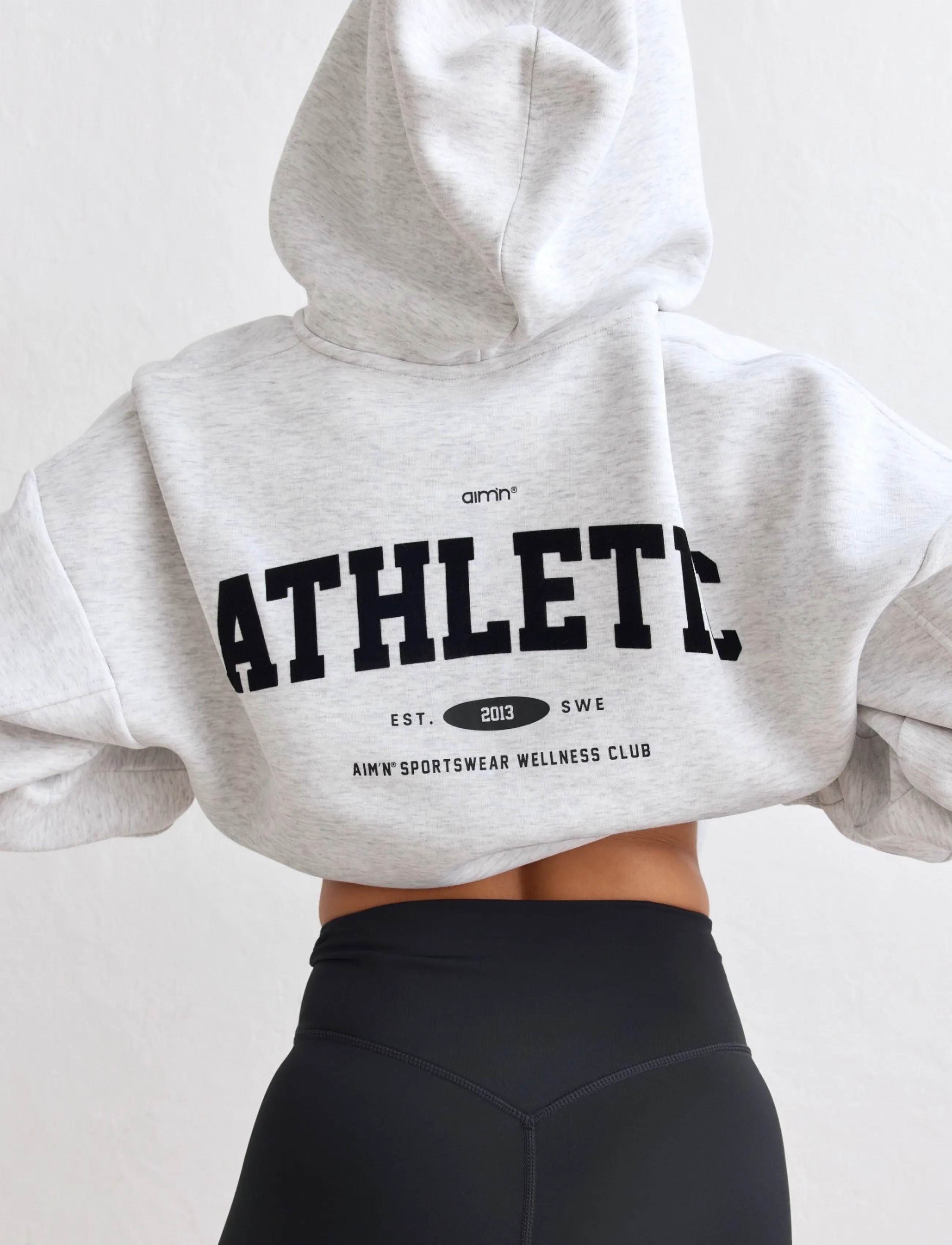 aim´n - Athletics Club Zip Hood - huvtröjor - light grey melange - 5