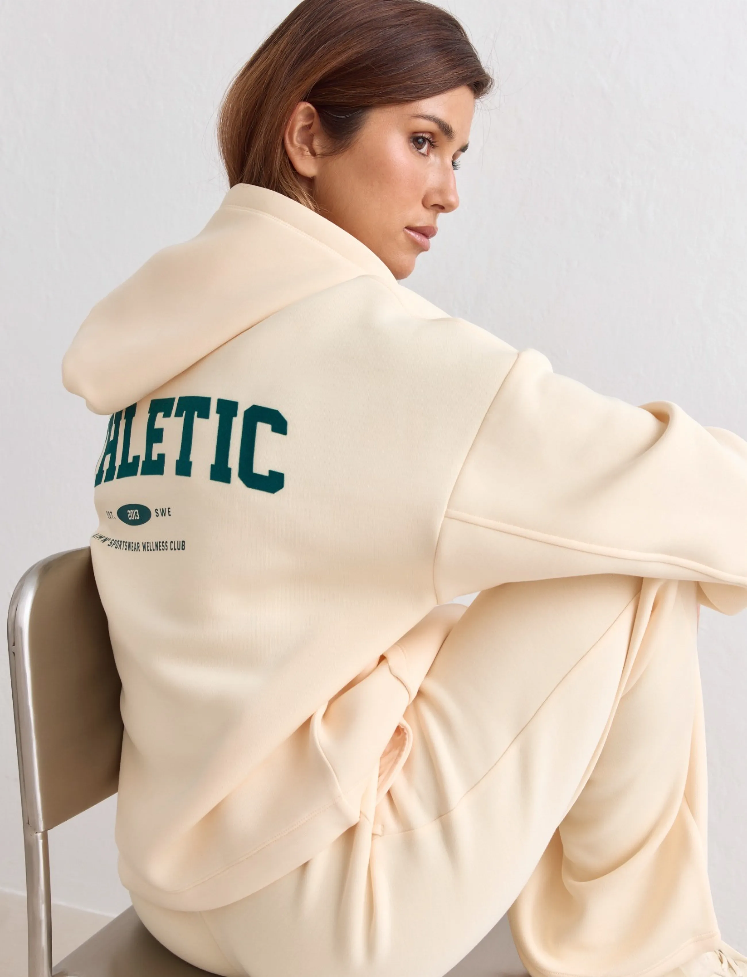 aim´n - Athletics Club Zip Hood - huvtröjor - oat - 4