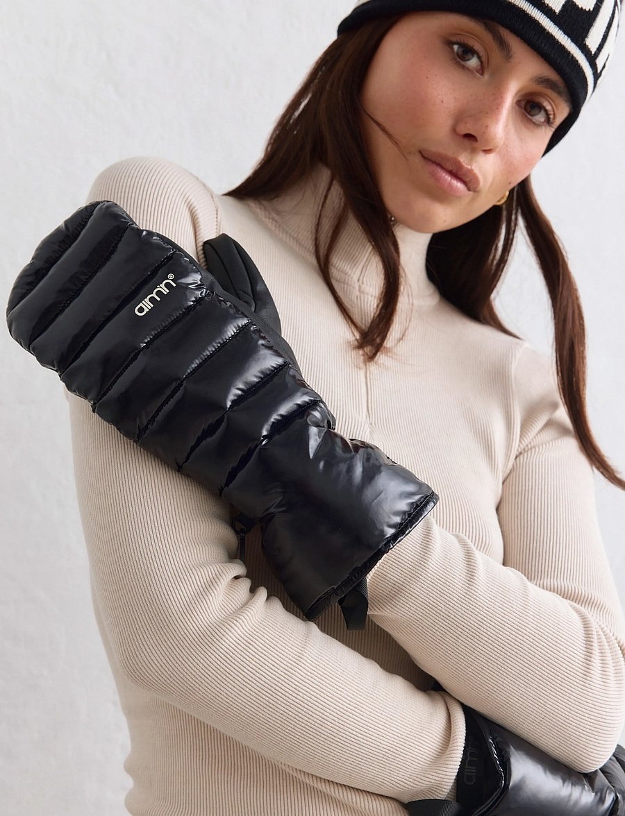 aim´n - Padded Ski Mittens - fäustlinge - black - 0