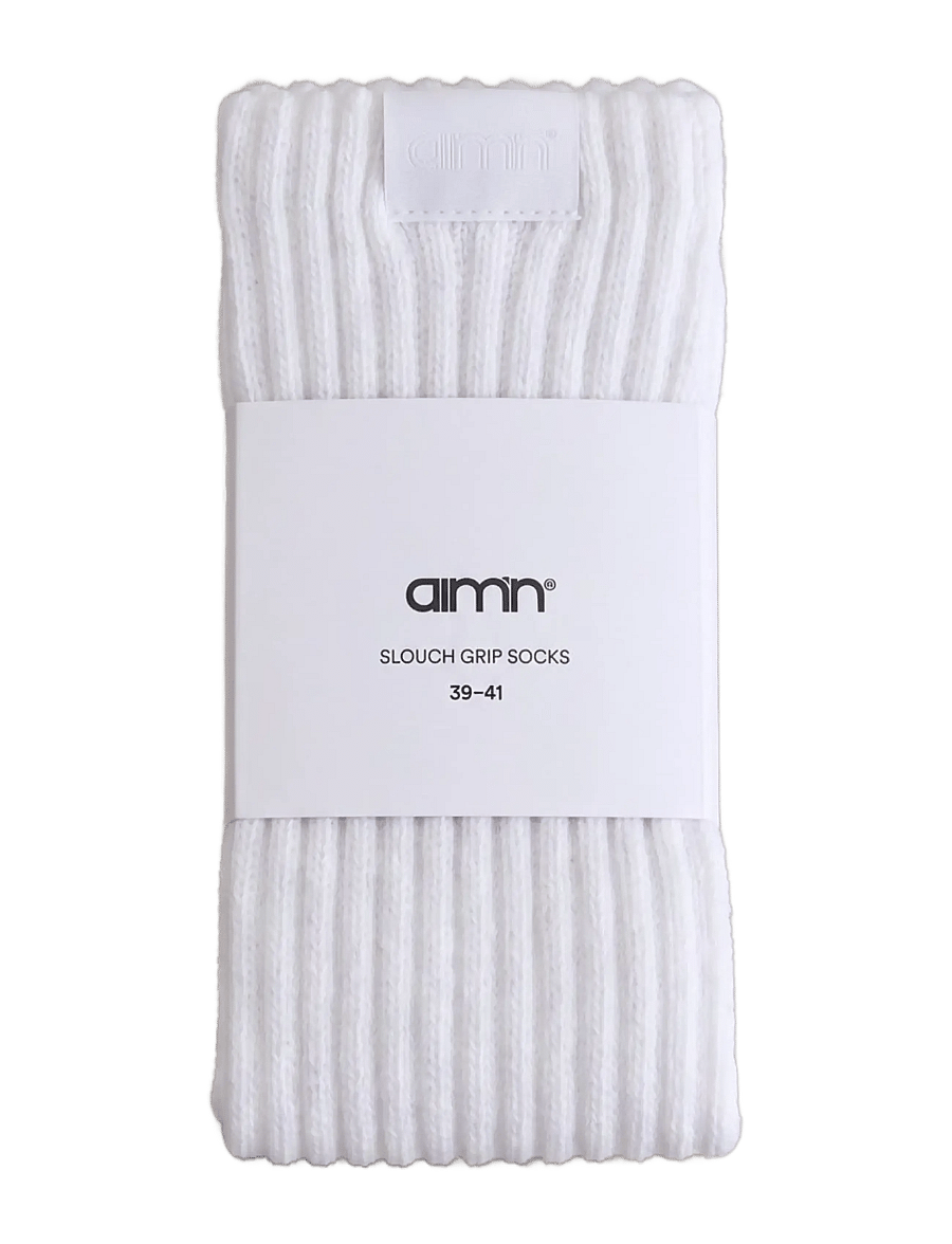 aim´n - Slouch Grip Socks - underkläder och strumpor - white - 0