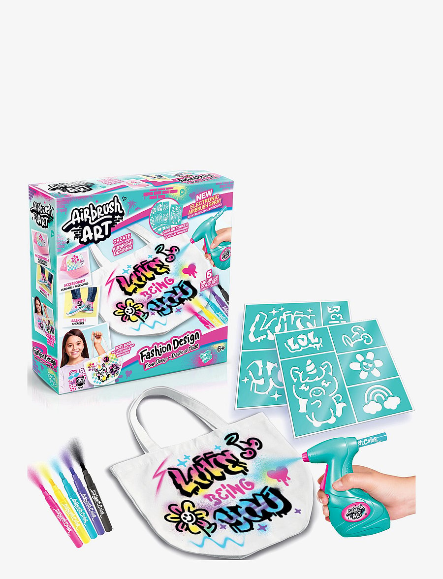Airbrush Plush - AIRBRUSH ART Fashion Design Kit - föndursett - multicolor - 0