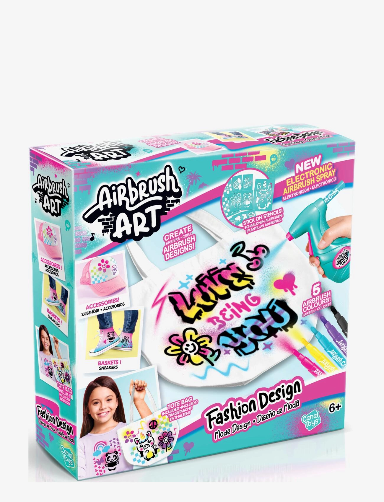 Airbrush Plush - AIRBRUSH ART Fashion Design Kit - kreasæt - multicolor - 2