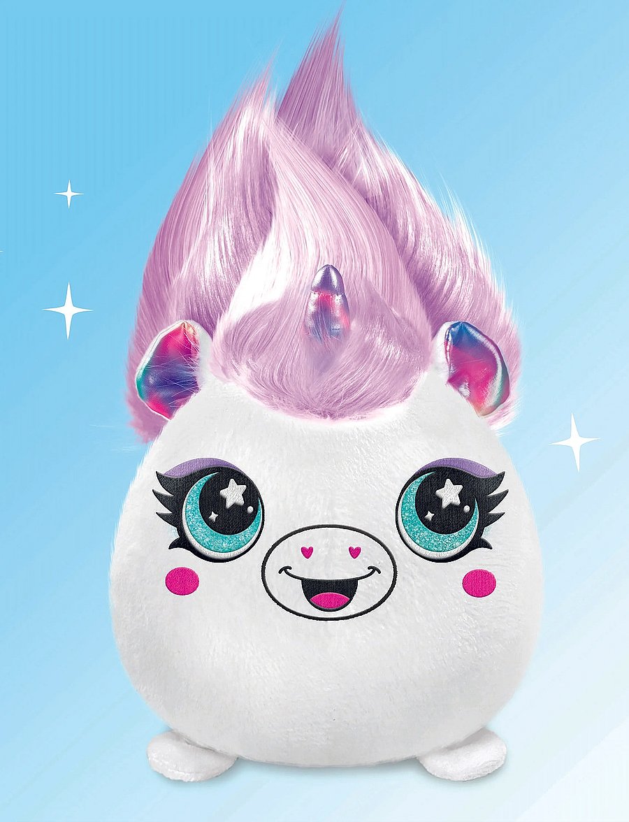 Airbrush Plush - AIRBRUSH PLUSH Hair'iffic 17cm Squish Pal-Princess - mjúk leikföng & fígúrur - multicolor - 5