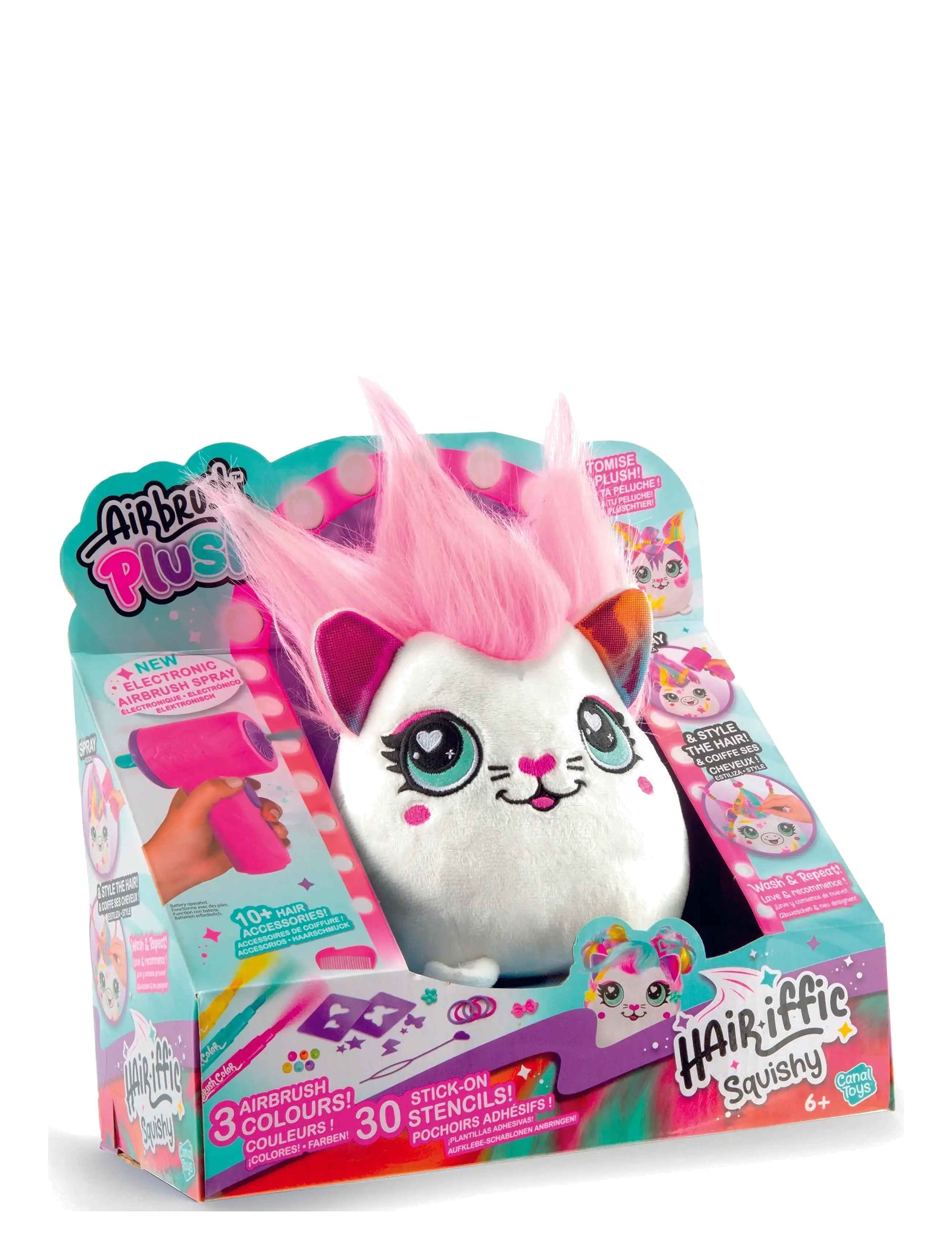 Airbrush Plush - AIRBRUSH PLUSH Hair'iffic 17cm Squish Pal-Precious - bamser - multicolor - 2