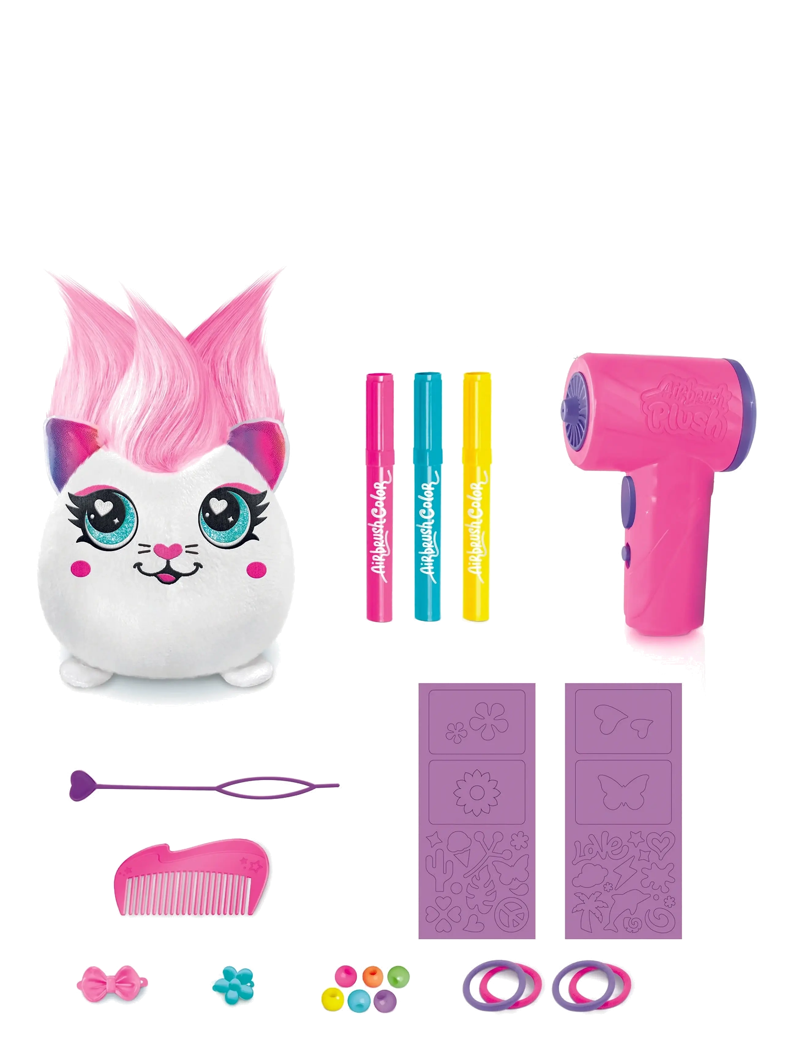 Airbrush Plush - AIRBRUSH PLUSH Hair'iffic 17cm Squish Pal-Precious - bamser - multicolor - 3