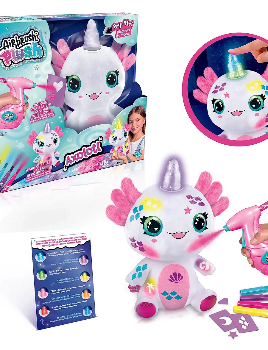 Airbrush Plush - AIRBRUSH PLUSH Axolotlcorn 20cm - slím - multicolor - 4