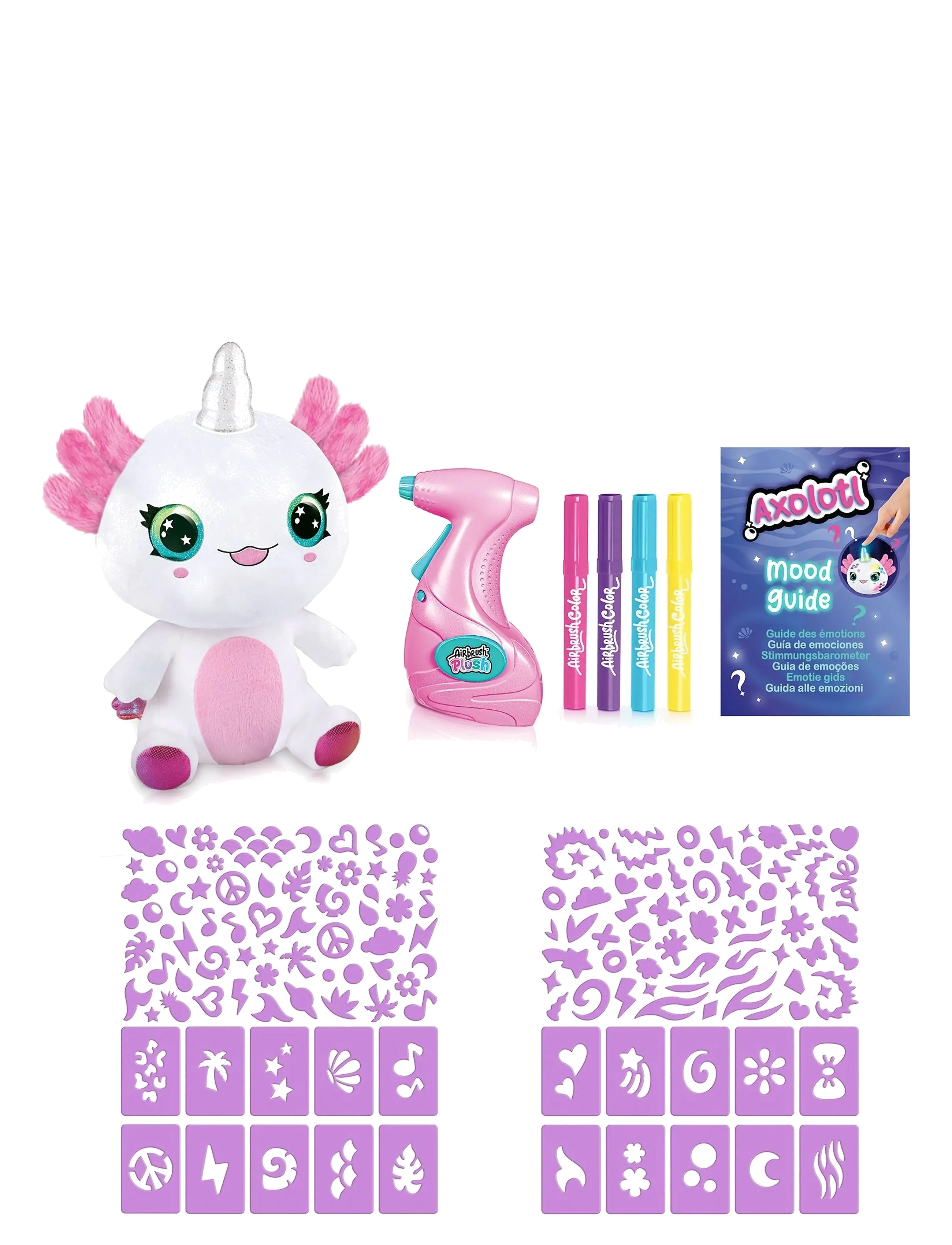 Airbrush Plush - AIRBRUSH PLUSH Axolotlcorn 20cm - slim - multicolor - 2