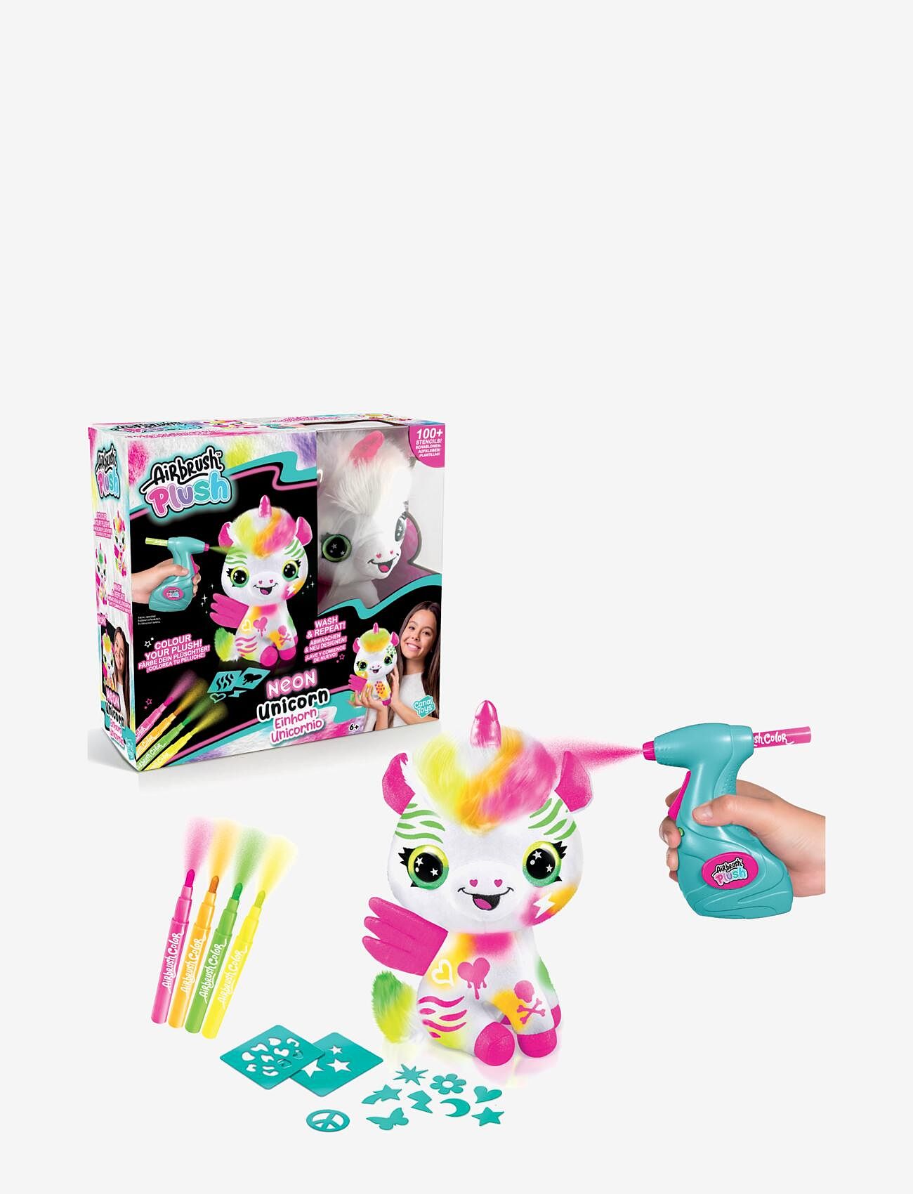 Airbrush Plush - AIRBRUSH PLUSH Neon Unicorn - multicolor - 0