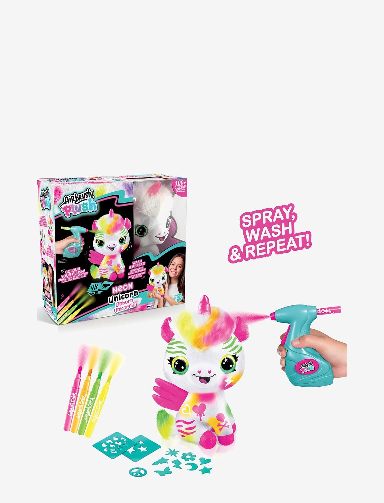 Airbrush Plush - AIRBRUSH PLUSH Neon Unicorn - multicolor - 1
