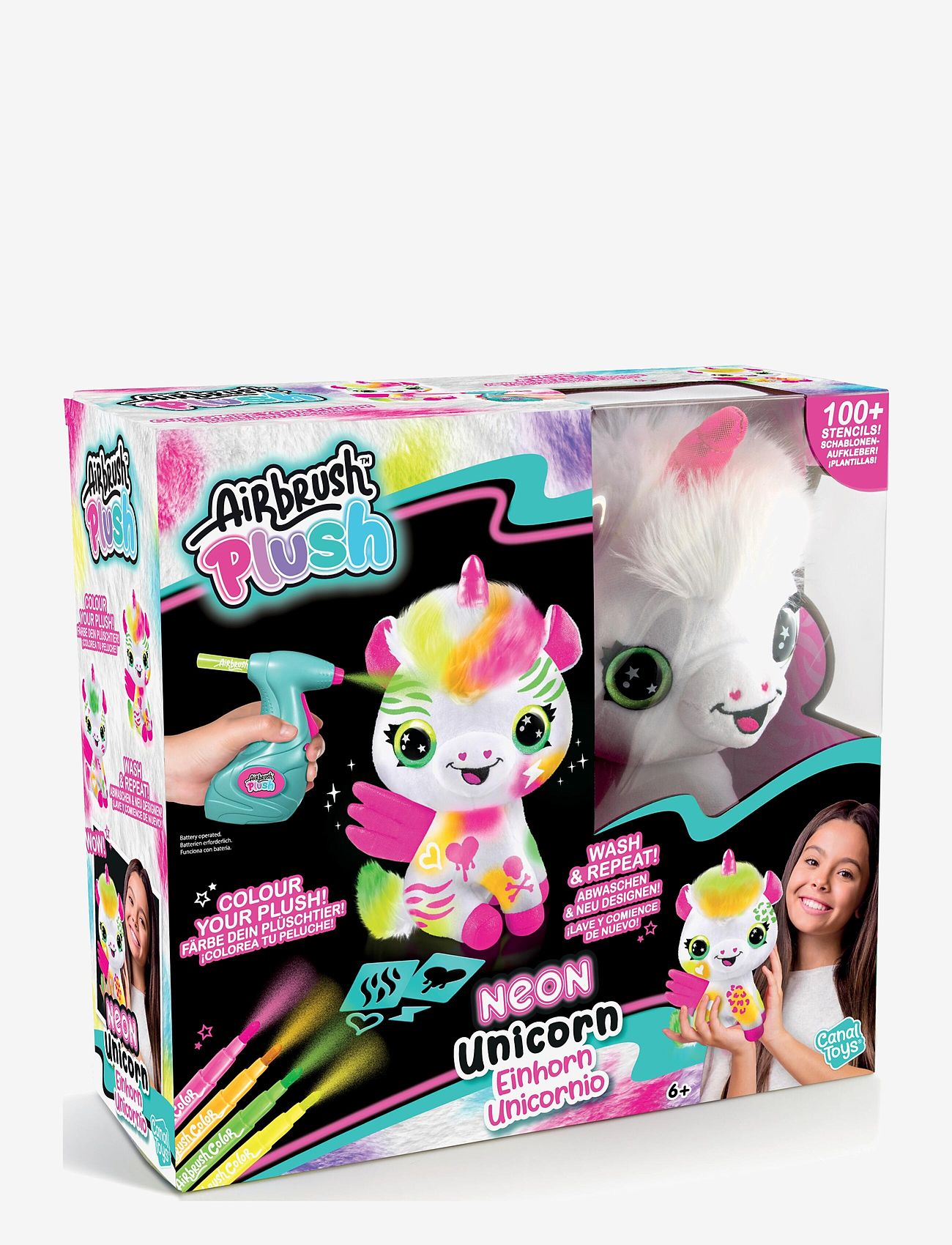 Airbrush Plush - AIRBRUSH PLUSH Neon Unicorn - multicolor - 4