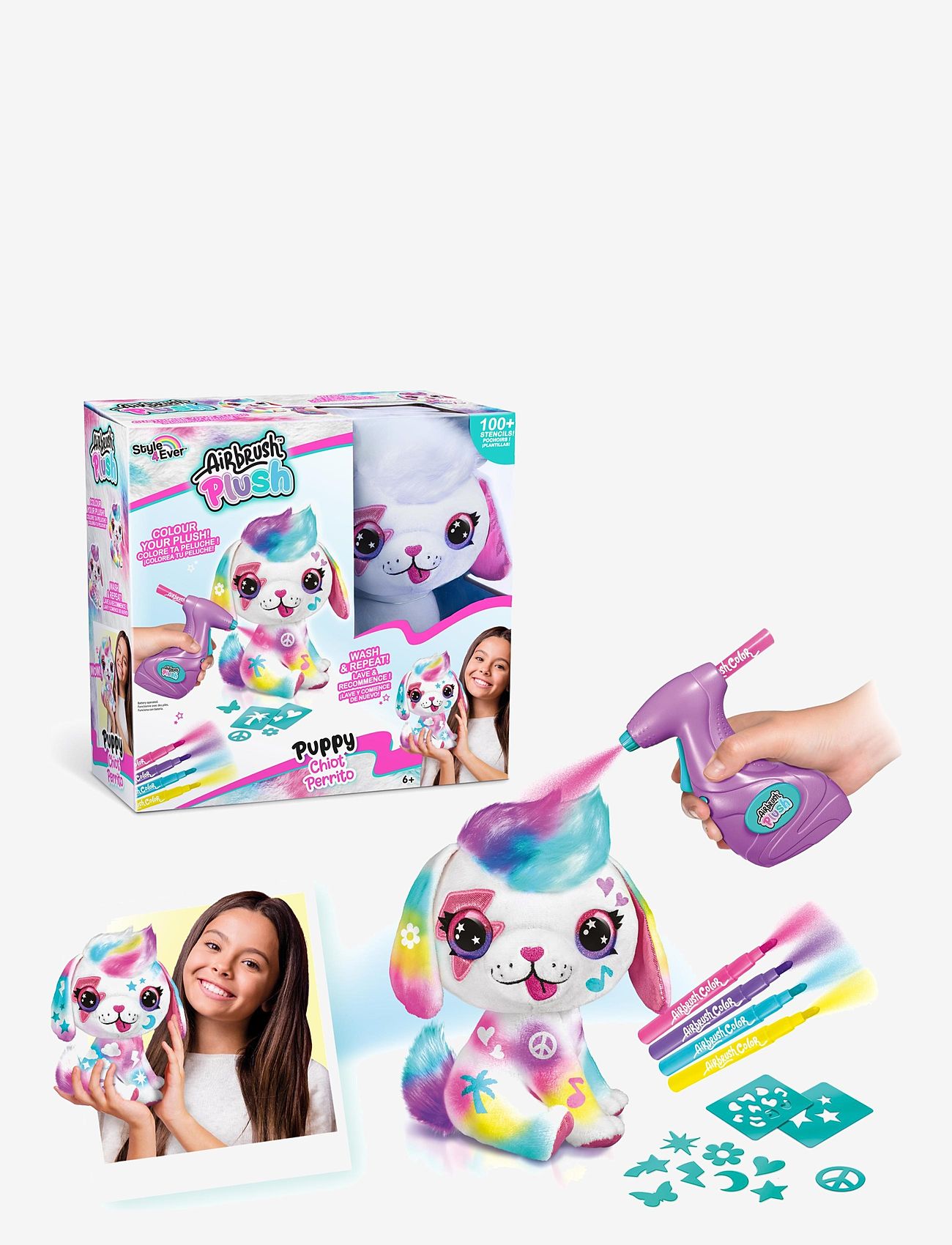 Airbrush Plush - Airbrush Plush Puppy - craft sets - multi coloured - 4