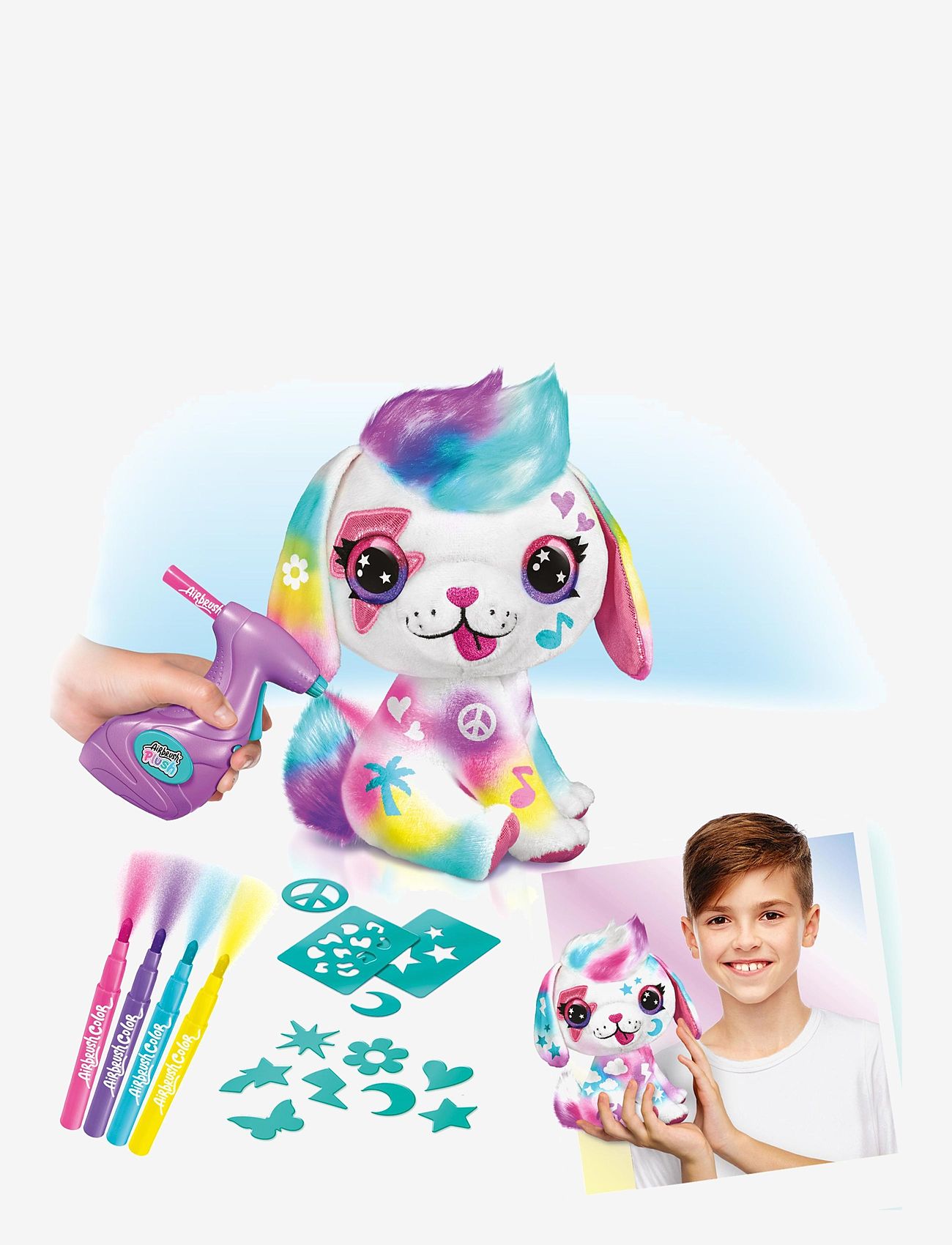 Airbrush Plush - Airbrush Plush Puppy - craft sets - multi coloured - 5