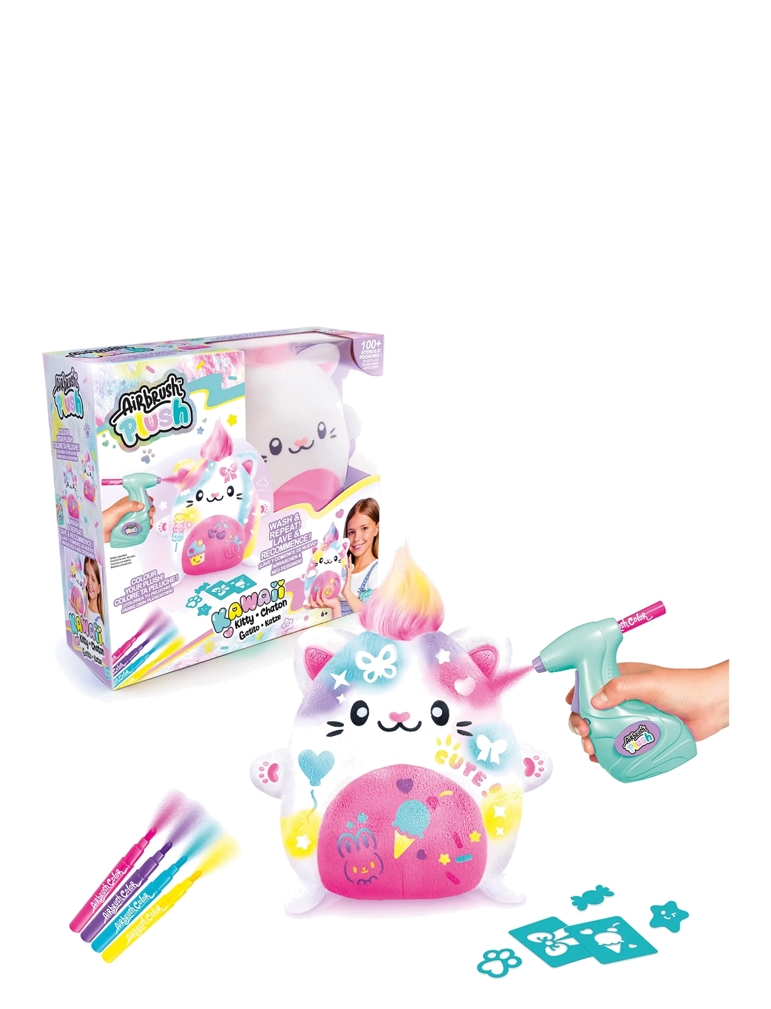 Airbrush Plush - AIRBRUSH PLUSH Kawaii Kitty 20cm - multicolor - 1