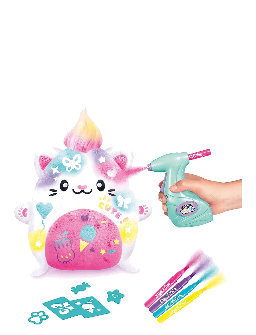 Airbrush Plush - AIRBRUSH PLUSH Kawaii Kitty 20cm - föndursett - multicolor - 2