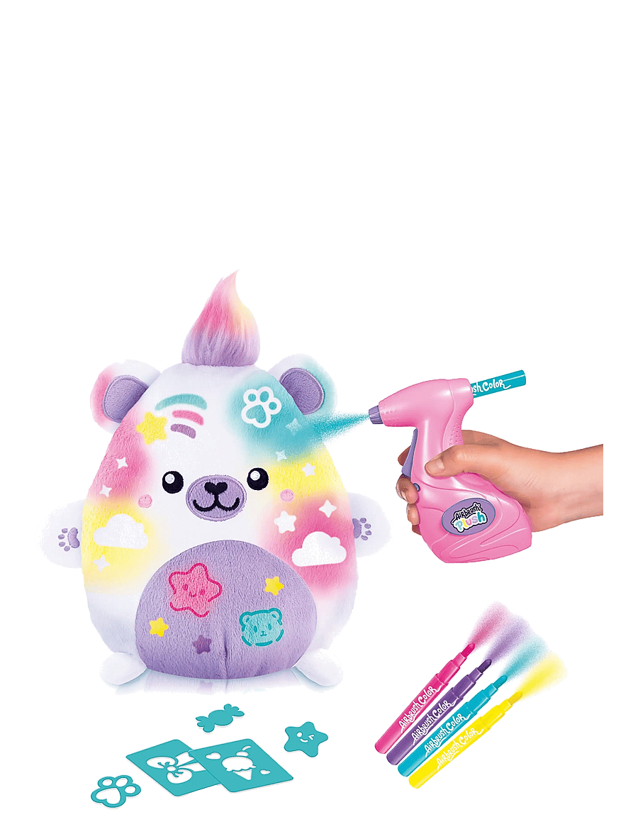 Airbrush Plush - AIRBRUSH PLUSH Kawaii Bear 20cm - föndursett - multicolor - 2