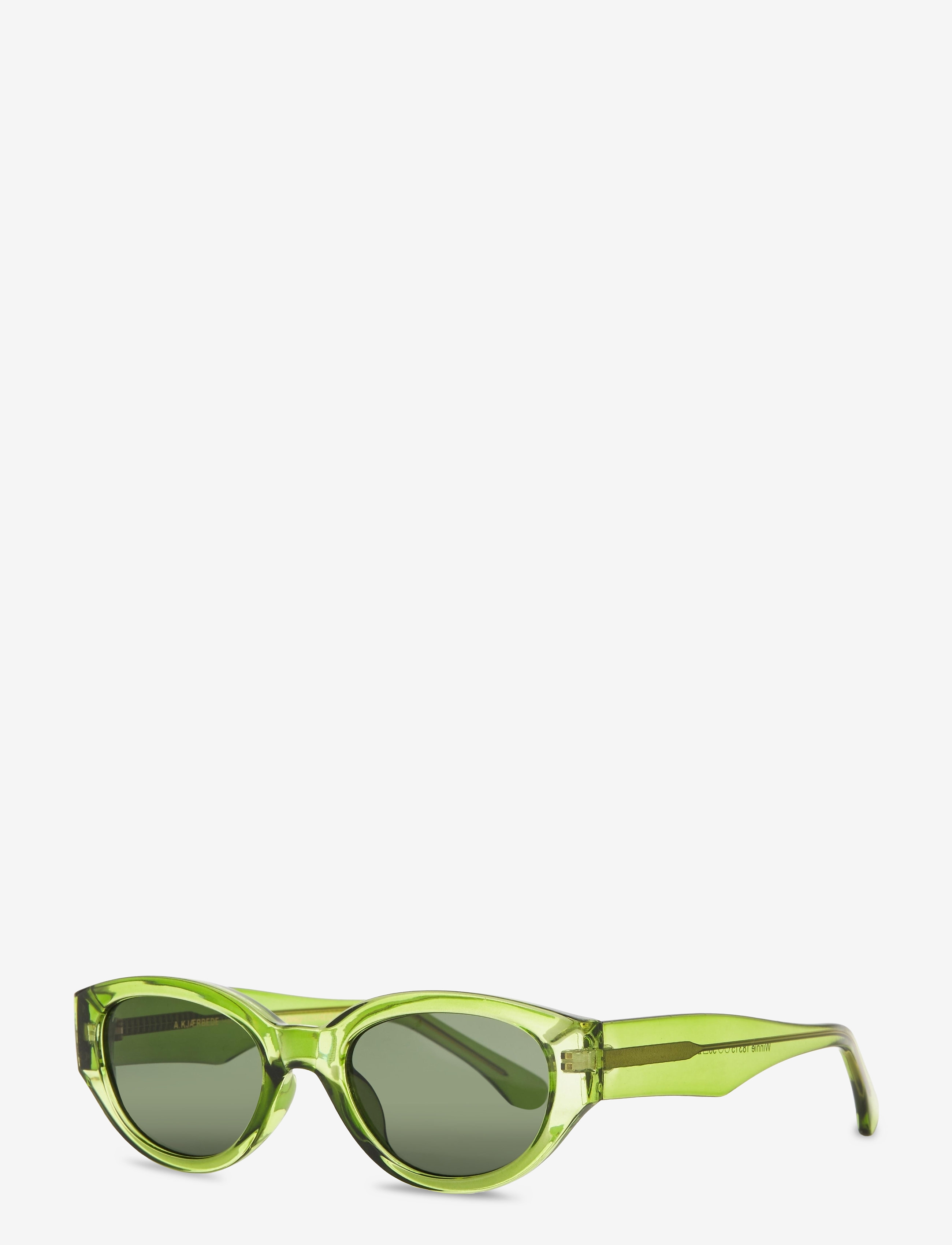 A.Kjærbede - Winnie - runde solbriller - light olive transparent - 2