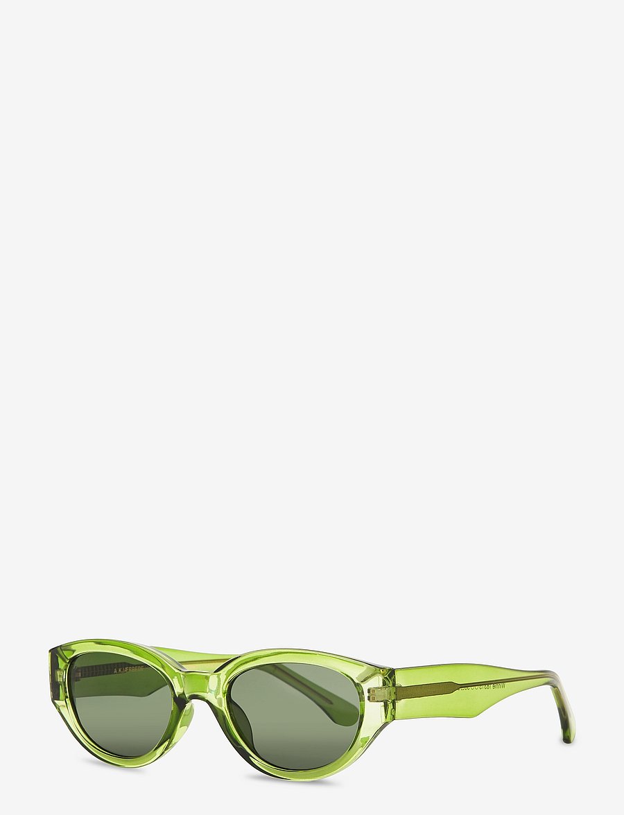 A.Kjærbede - Winnie - runde solbriller - light olive transparent - 2