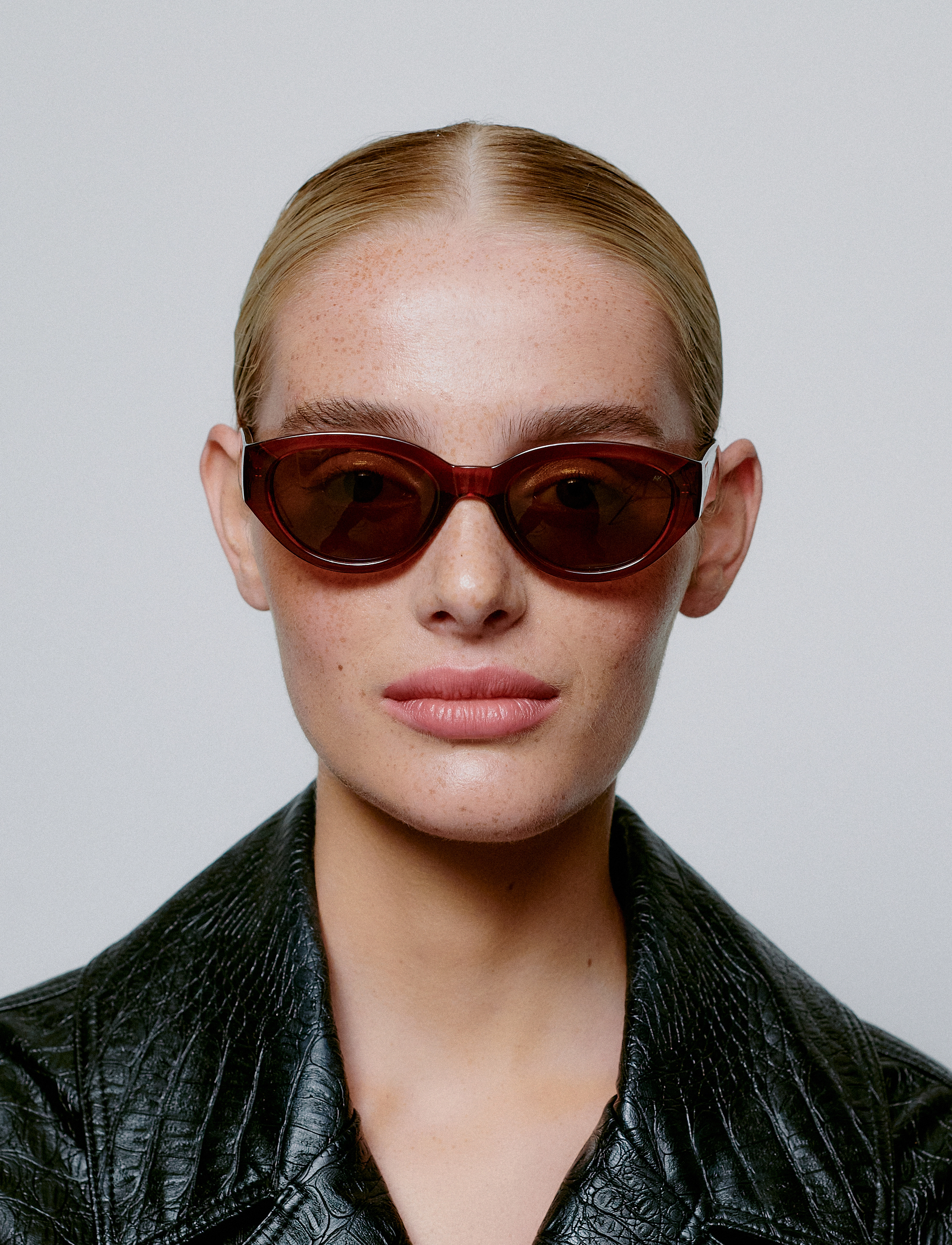 A.Kjærbede Winnie, One Size, Sunglasses, Braun - Round Frame Frauen