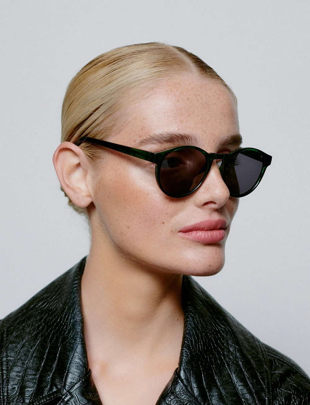 A.Kjærbede - Marvin - runde form - green marble transparent - 4