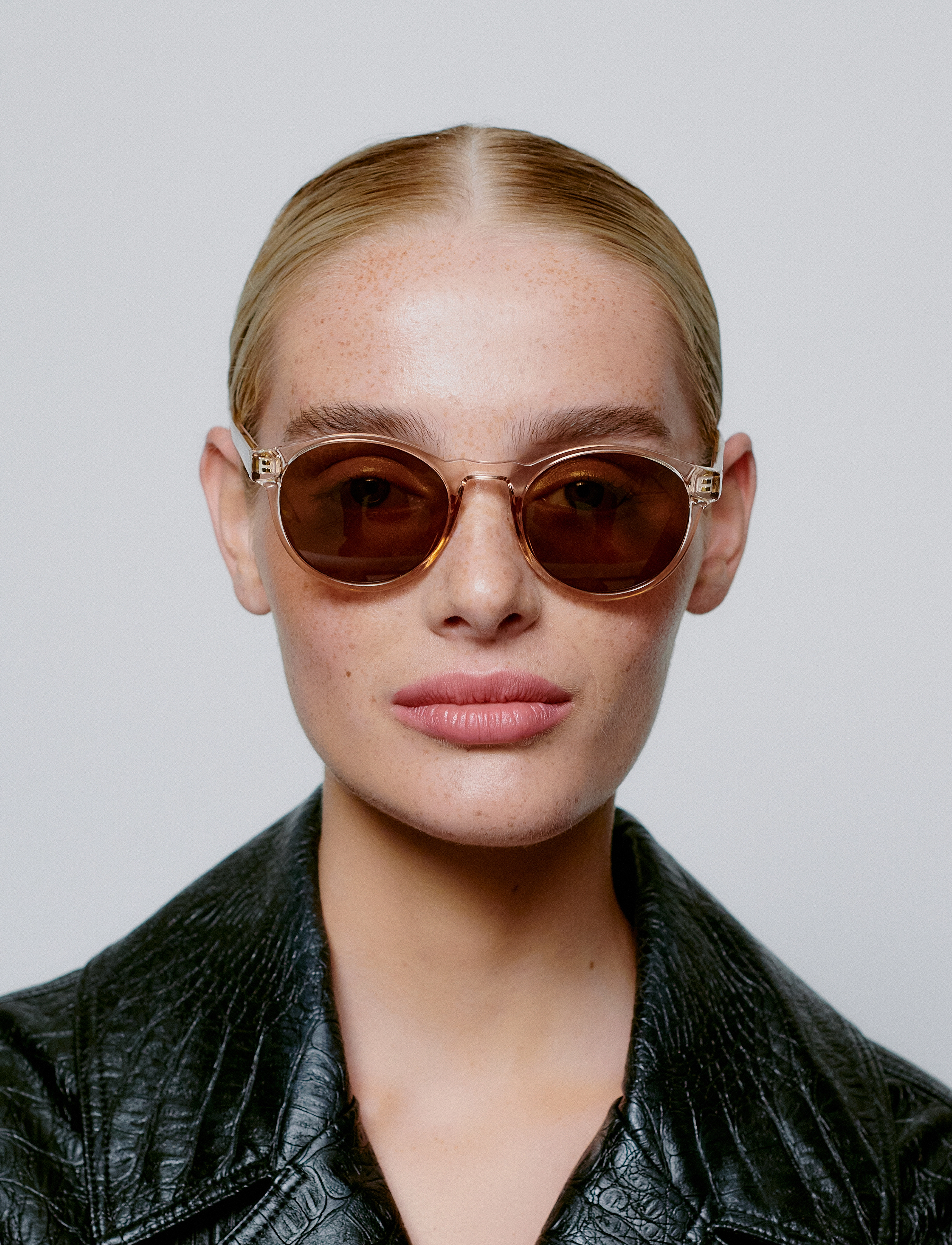 A.Kjærbede Marvin, One Size, Sunglasses, Weiß - Round Frame Frauen