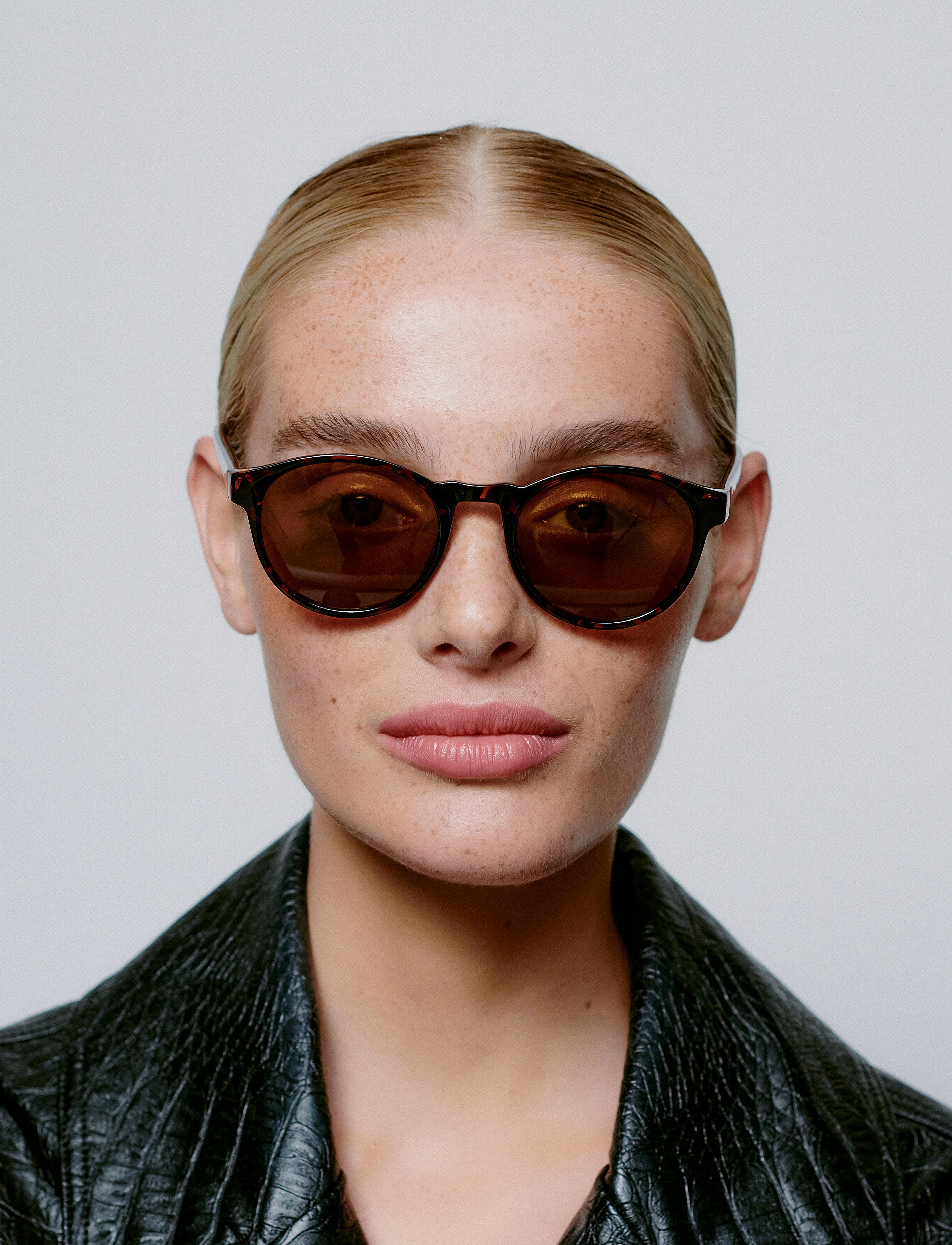 A.Kjærbede Marvin, One Size, Sunglasses, Schwarz - Round Frame Frauen